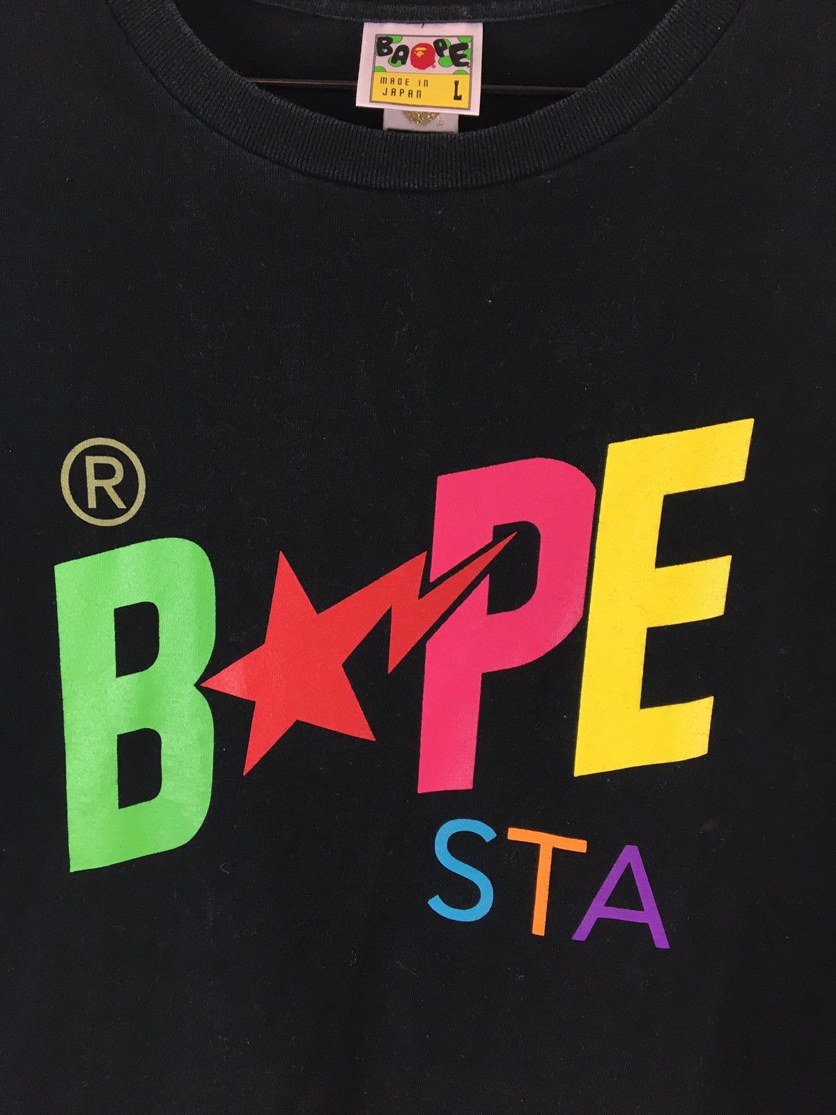 Bape Bape Sta Multi Color Logo Print Tee Size US L / EU 52-54 / 3 - 3 Thumbnail