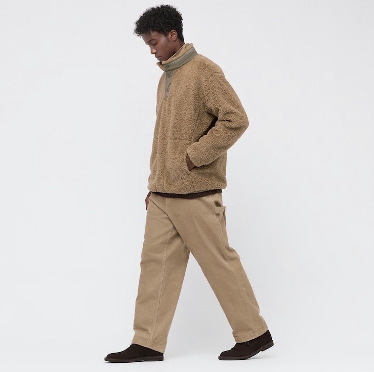 Uniqlo × White Mountaineering White Mountaineering Fleece Oversized Pullover Size US XL / EU 56 / 4 - 5 Thumbnail