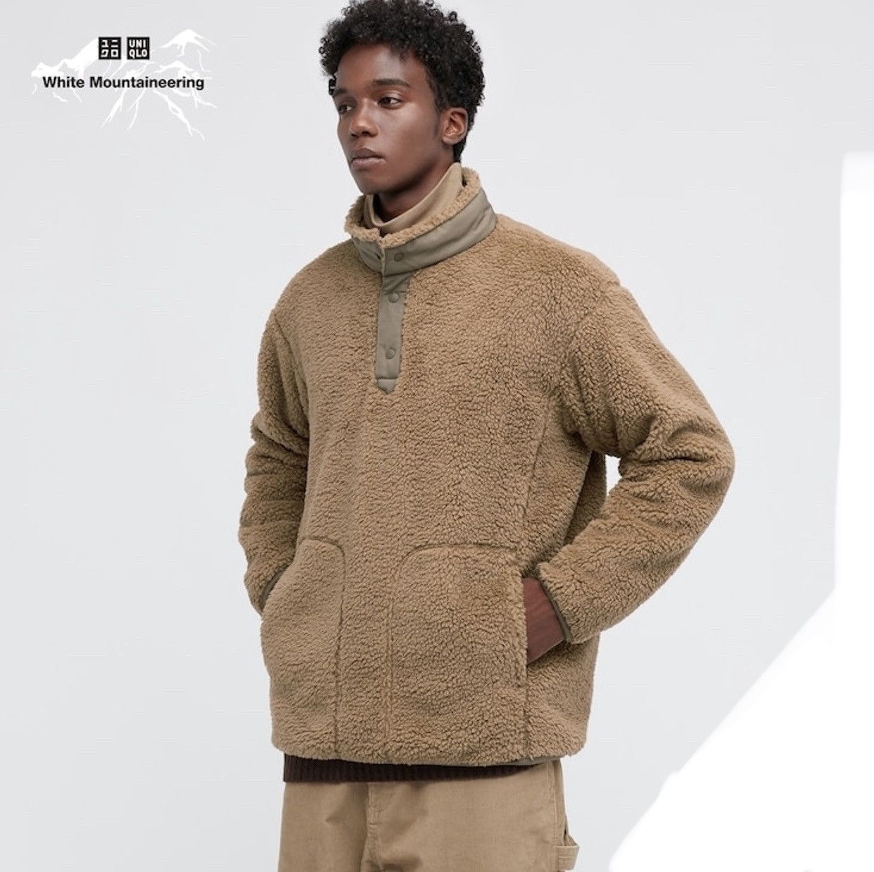 Uniqlo × White Mountaineering White Mountaineering Fleece Oversized Pullover Size US XL / EU 56 / 4 - 1 Thumbnail