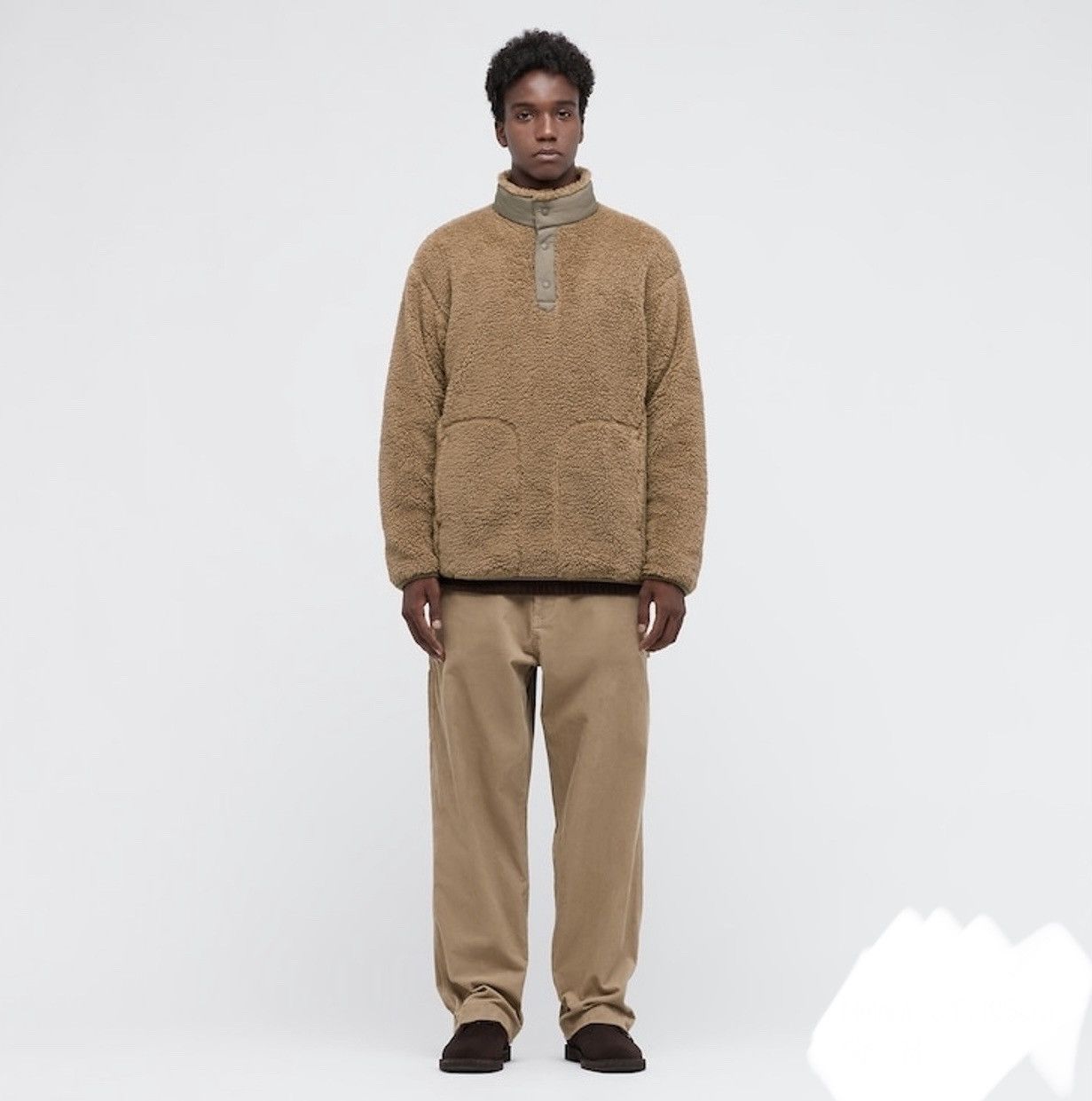 Uniqlo × White Mountaineering White Mountaineering Fleece Oversized Pullover Size US XL / EU 56 / 4 - 3 Thumbnail