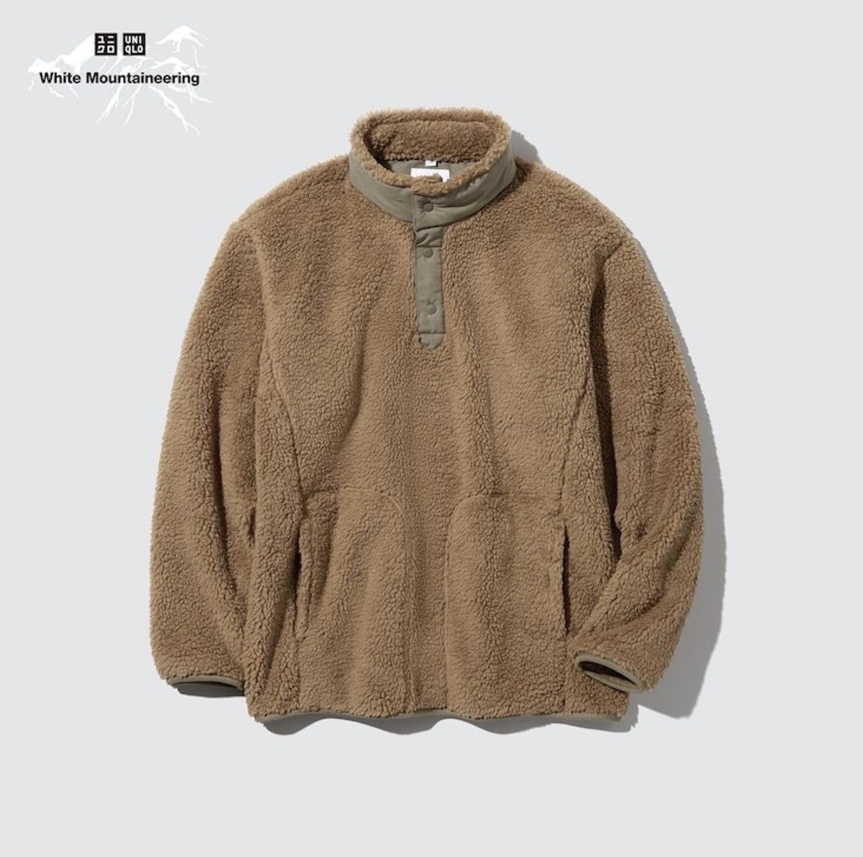 Uniqlo × White Mountaineering White Mountaineering Fleece Oversized Pullover Size US XL / EU 56 / 4 - 9 Thumbnail