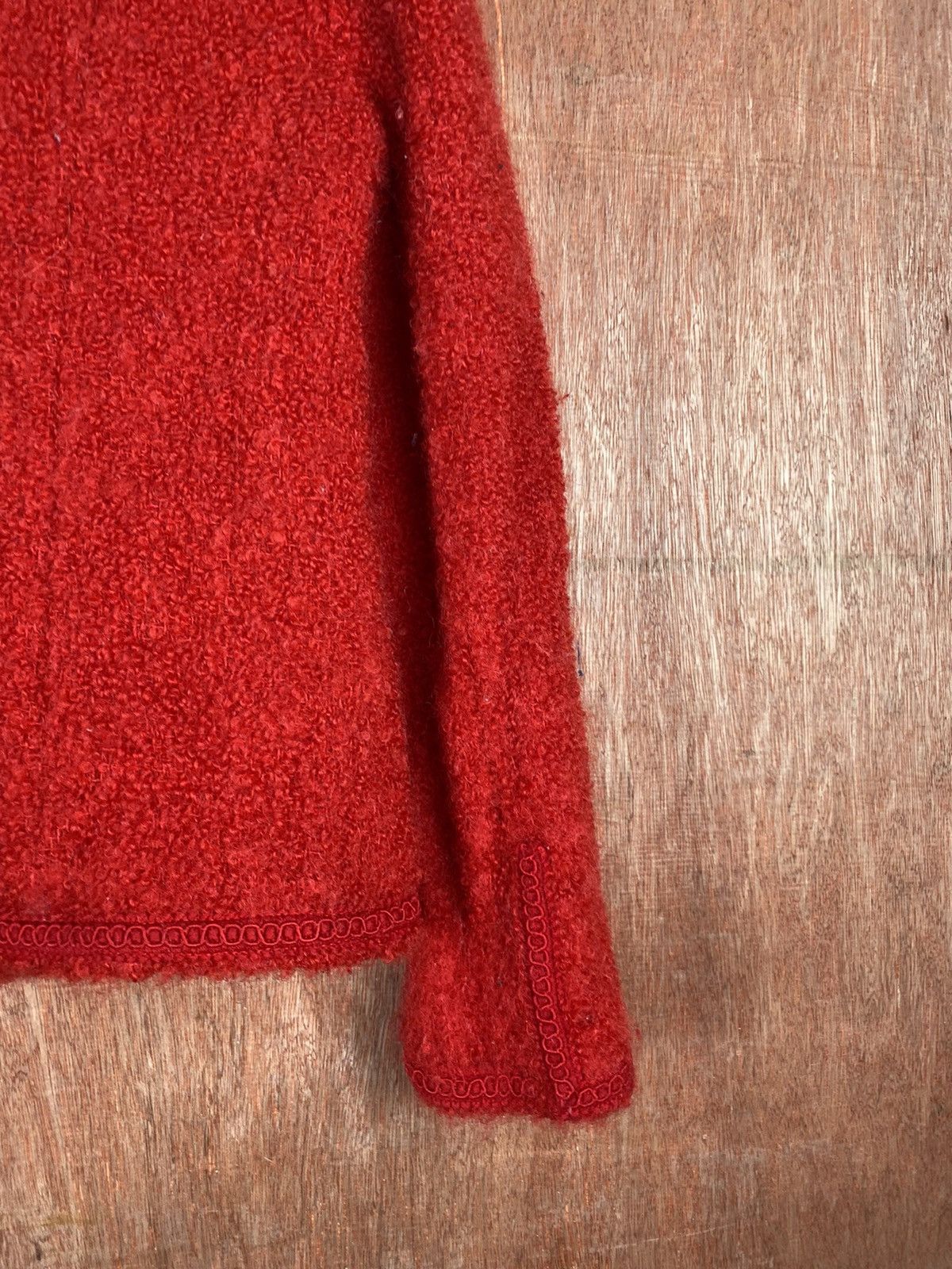 Homespun Knitwear × Japanese Brand Red Viva Sherry shaggy multipocket cardigan Knitwear #M012 Size XS / US 0-2 / IT 36-38 - 11 Thumbnail