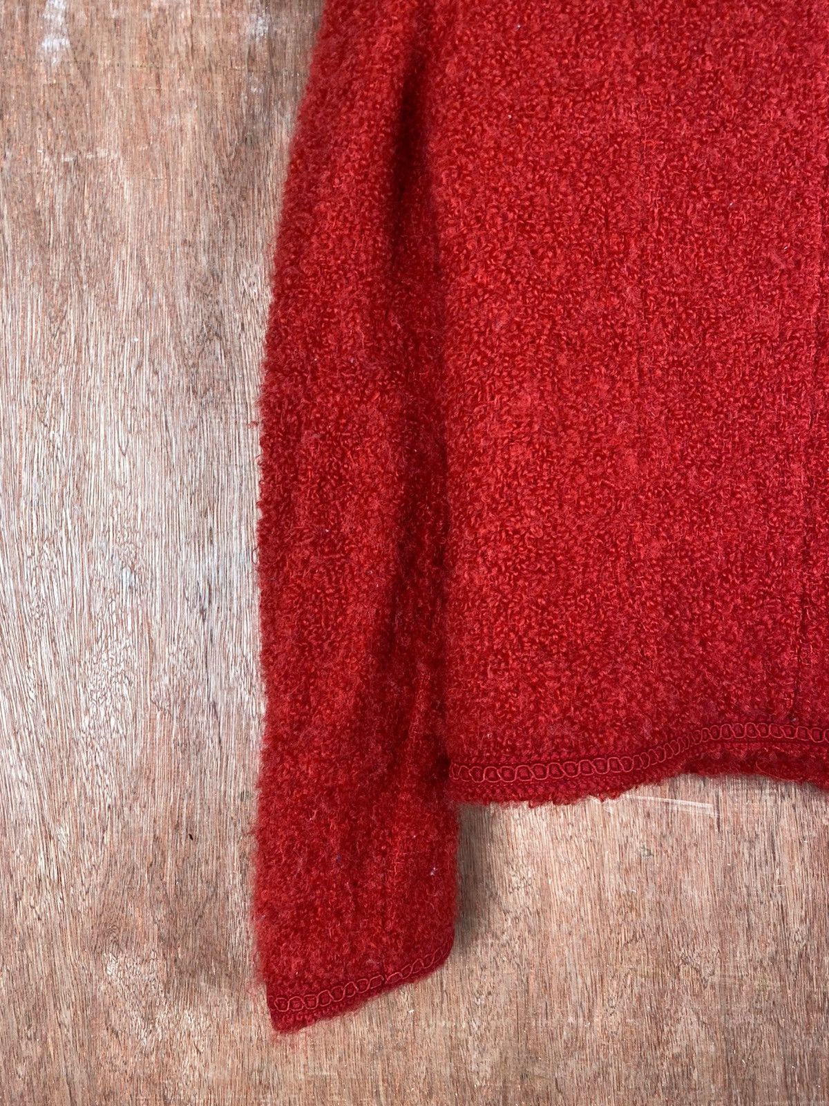 Homespun Knitwear × Japanese Brand Red Viva Sherry shaggy multipocket cardigan Knitwear #M012 Size XS / US 0-2 / IT 36-38 - 12 Thumbnail