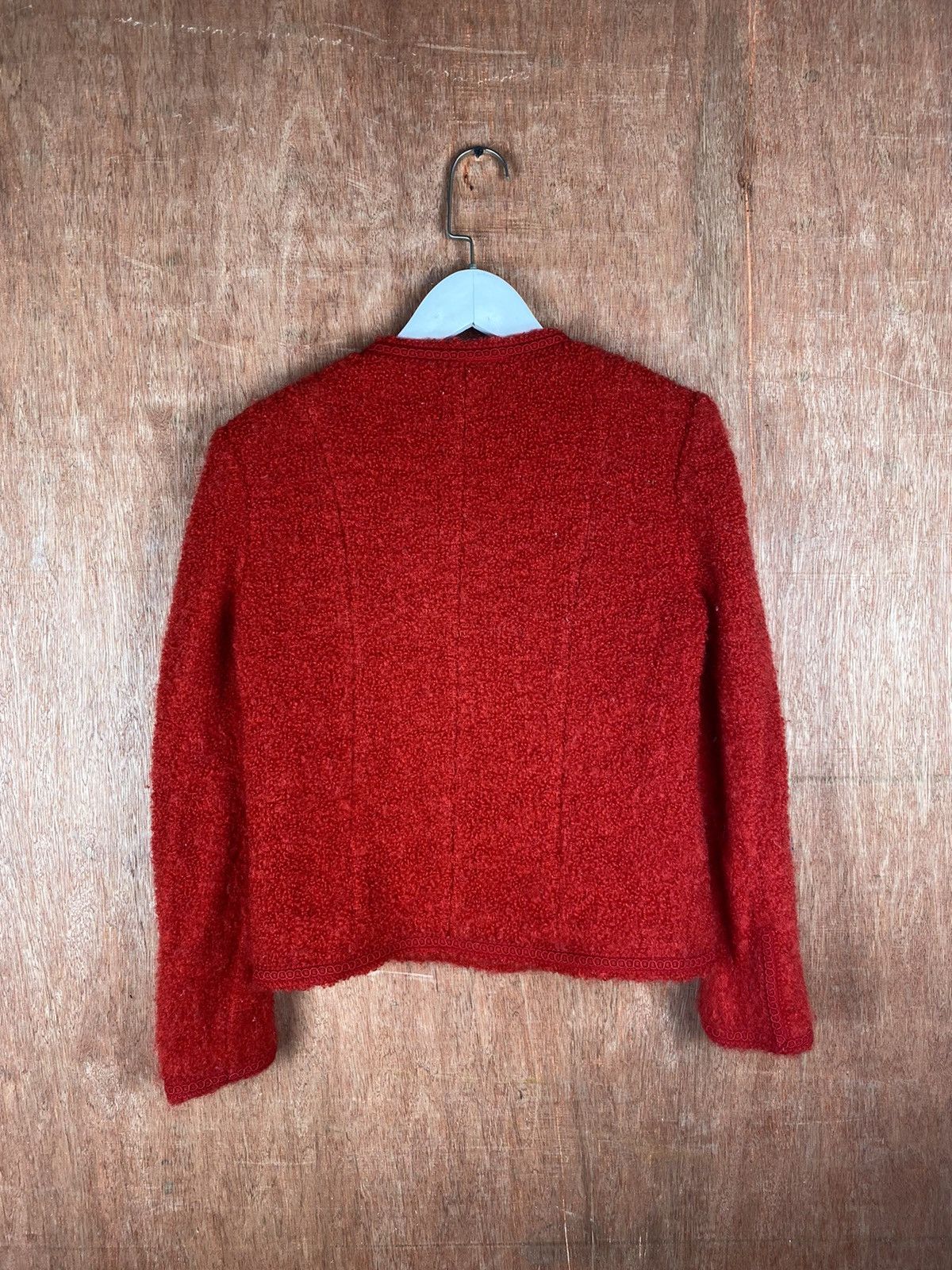 Homespun Knitwear × Japanese Brand Red Viva Sherry shaggy multipocket cardigan Knitwear #M012 Size XS / US 0-2 / IT 36-38 - 7 Thumbnail