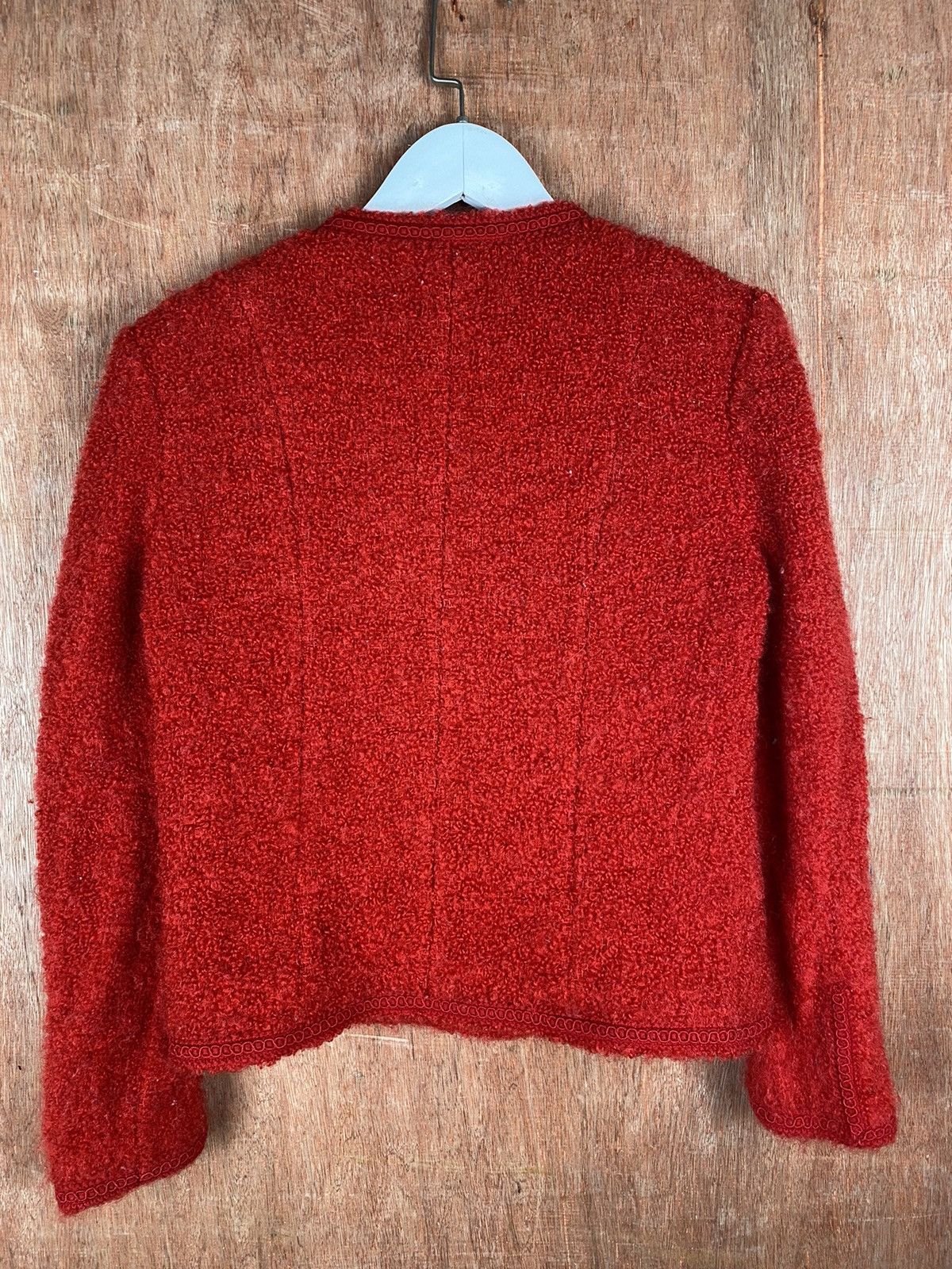 Homespun Knitwear × Japanese Brand Red Viva Sherry shaggy multipocket cardigan Knitwear #M012 Size XS / US 0-2 / IT 36-38 - 8 Thumbnail
