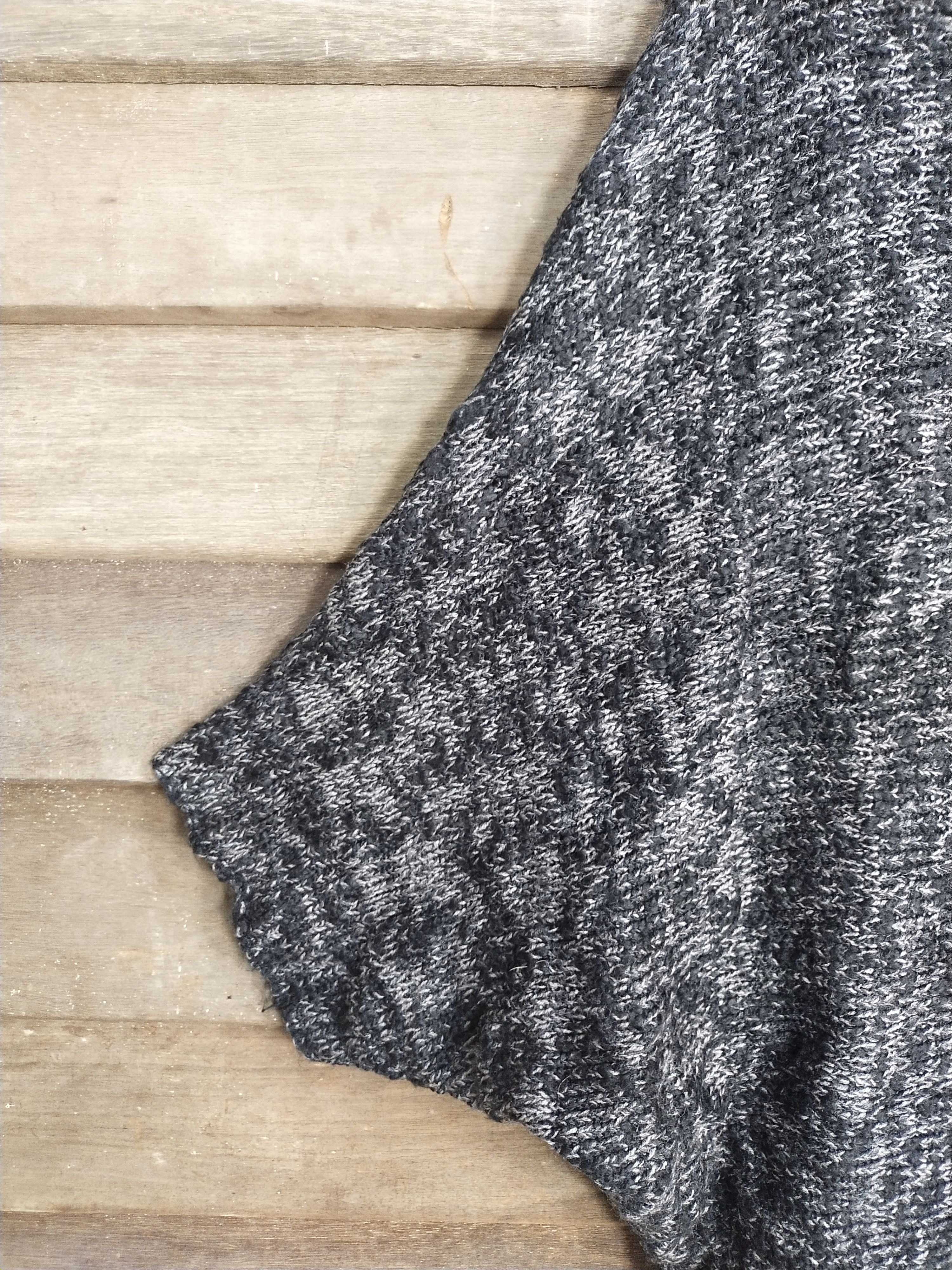 Homespun Knitwear × Japanese Brand Soves black cloaks capes knitwear cardigan #S209 Size US L / EU 52-54 / 3 - 12 Thumbnail