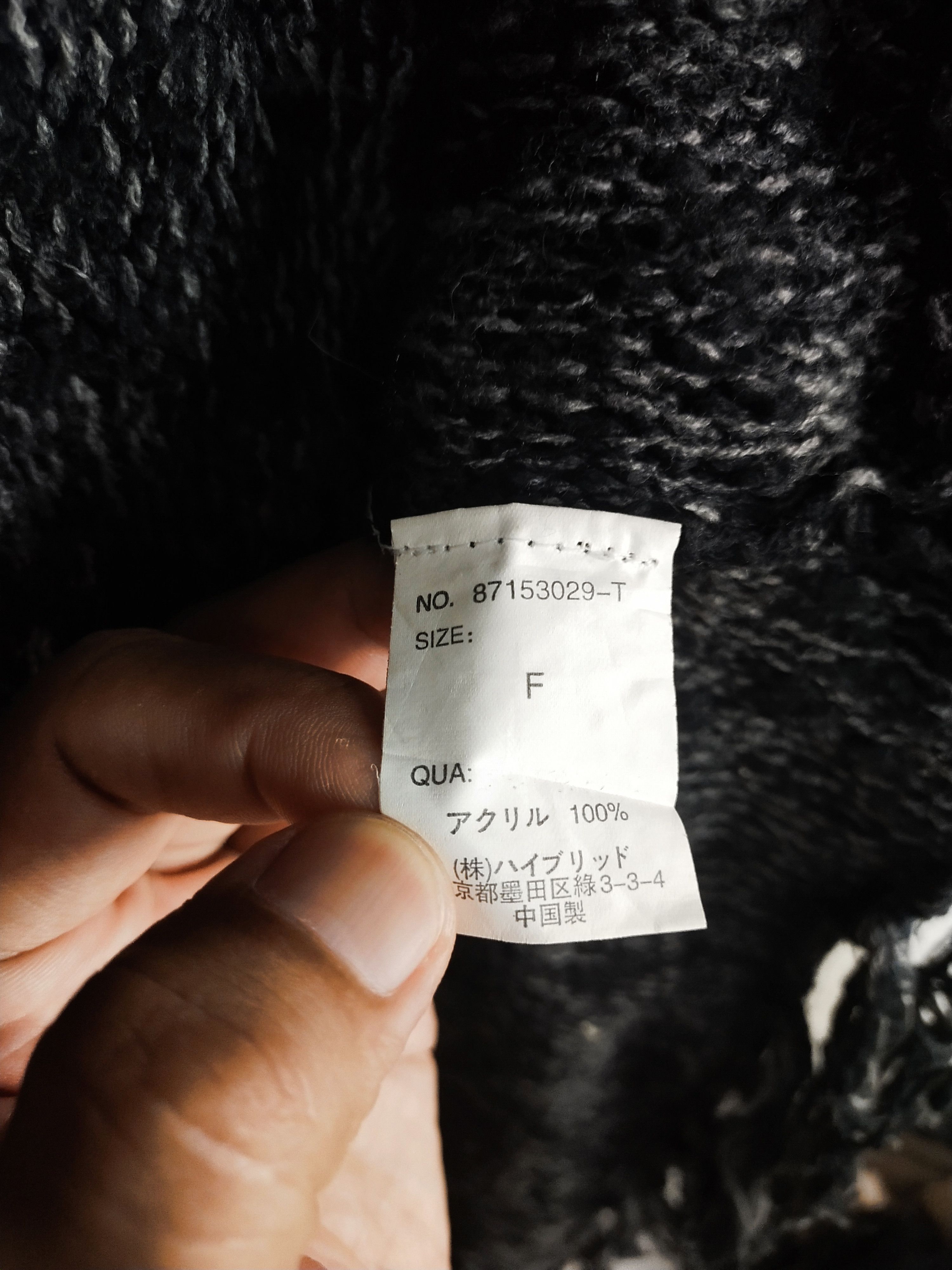 Homespun Knitwear × Japanese Brand Soves black cloaks capes knitwear cardigan #S209 Size US L / EU 52-54 / 3 - 9 Thumbnail