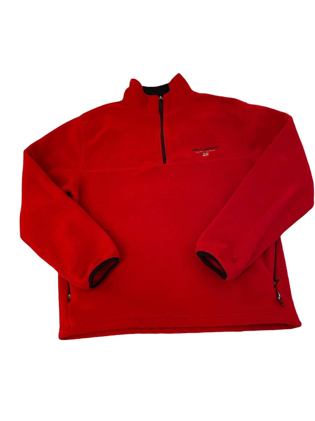 Vintage Polo Ralph Lauren red long sleeve jersey top 🍒