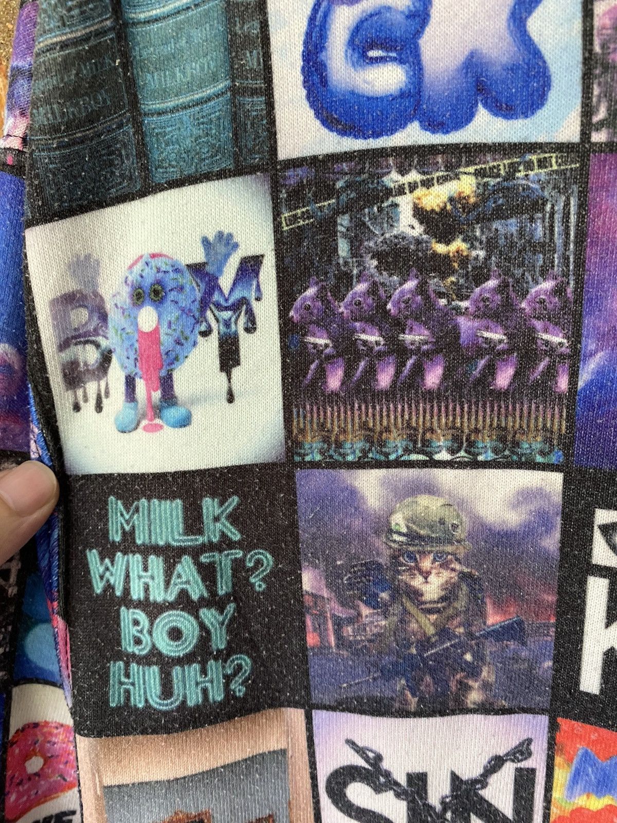 Japanese Brand SS16 MILKBOY cyber punk graphic oversize hoodie Size US L / EU 52-54 / 3 - 7 Thumbnail