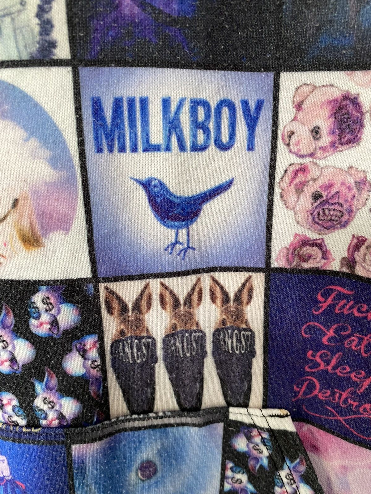 Japanese Brand SS16 MILKBOY cyber punk graphic oversize hoodie Size US L / EU 52-54 / 3 - 6 Thumbnail