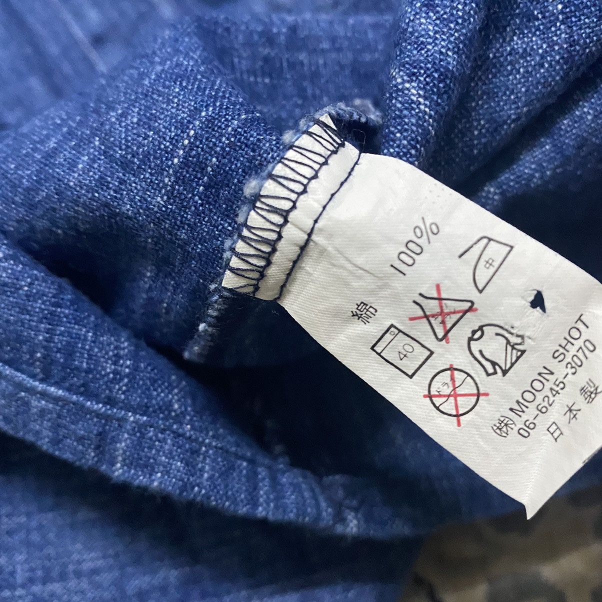 Vintage MOON SHOT Denim Chore Jacket Made in Japan Size US L / EU 52-54 / 3 - 14 Thumbnail