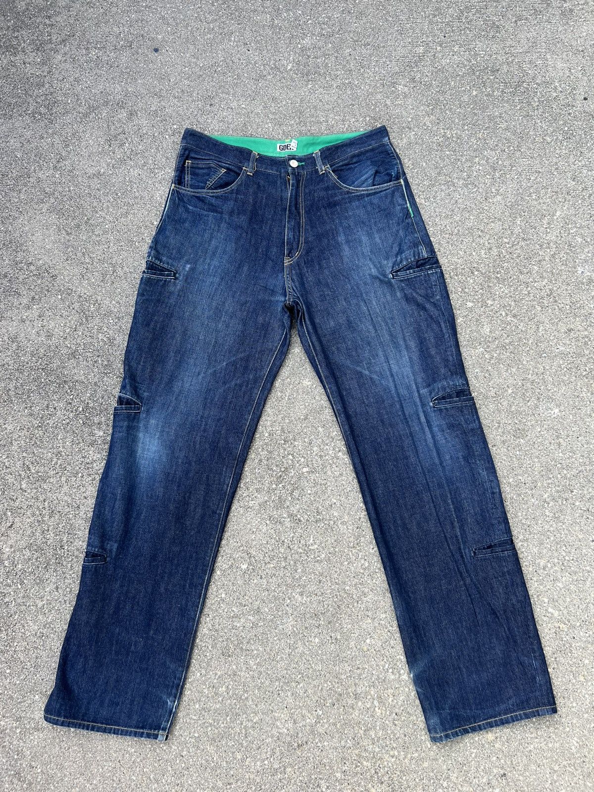 GOODENOUGH Vintage 90s Goodenough Japan Eleven Pocket Baggy Denim Jeans Size US 32 / EU 48 - 1 Thumbnail