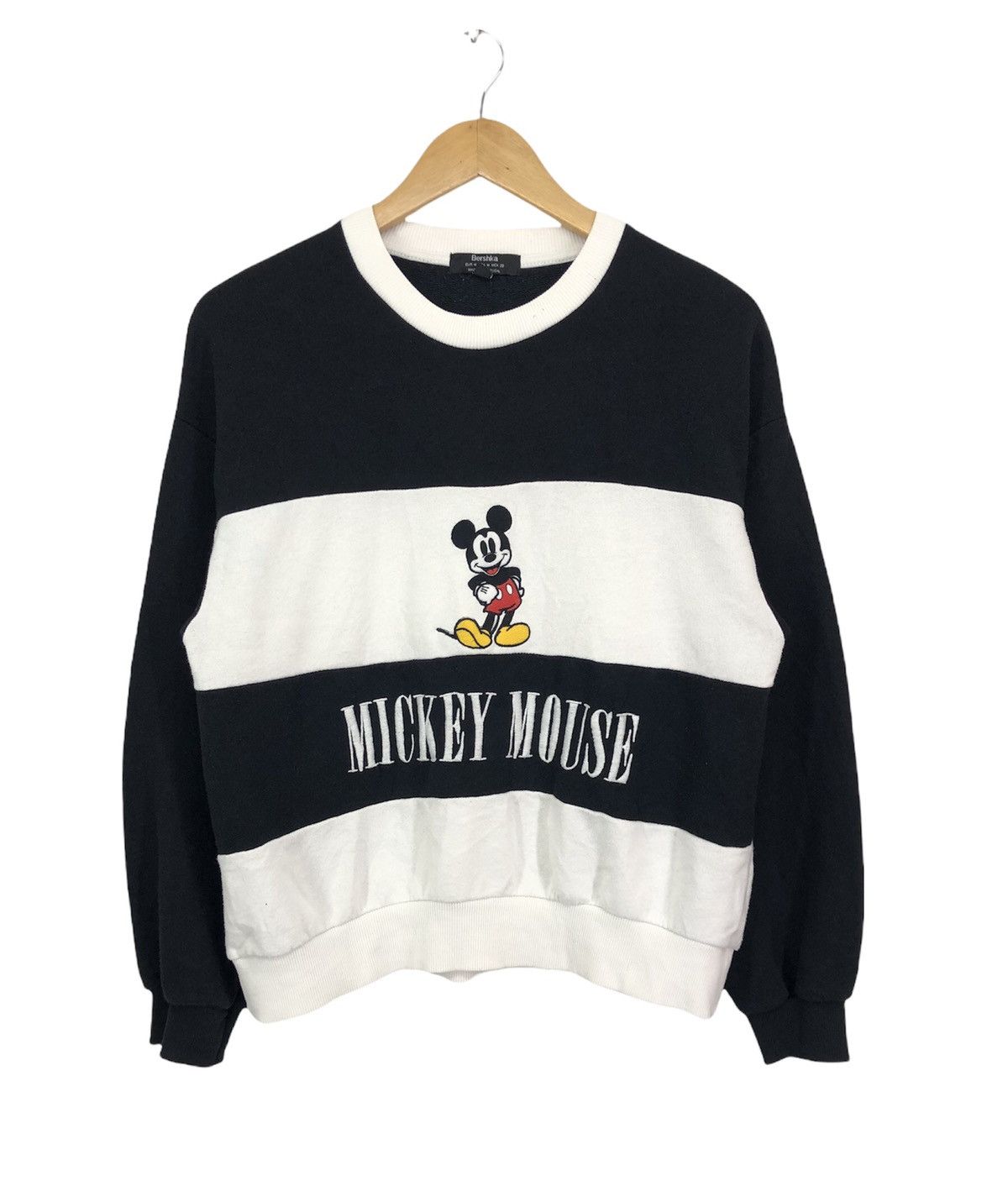 Bershka Bershka x Mickey Mouse Embroidery Logo Sweatshirt | Grailed