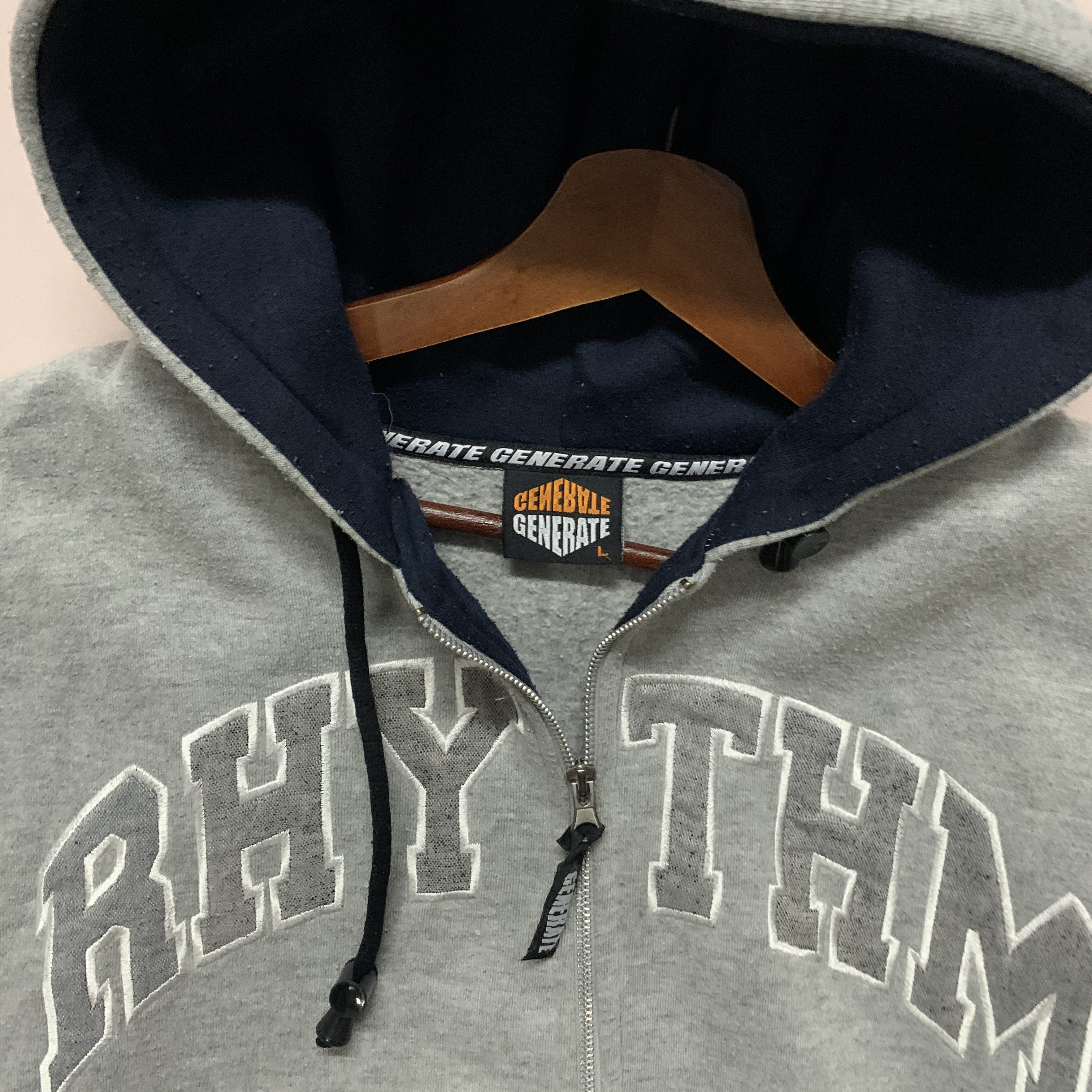 Rhythm Vintage Generate Rhythm Hooded Spell Out Sweatshirt Size US L / EU 52-54 / 3 - 7 Thumbnail