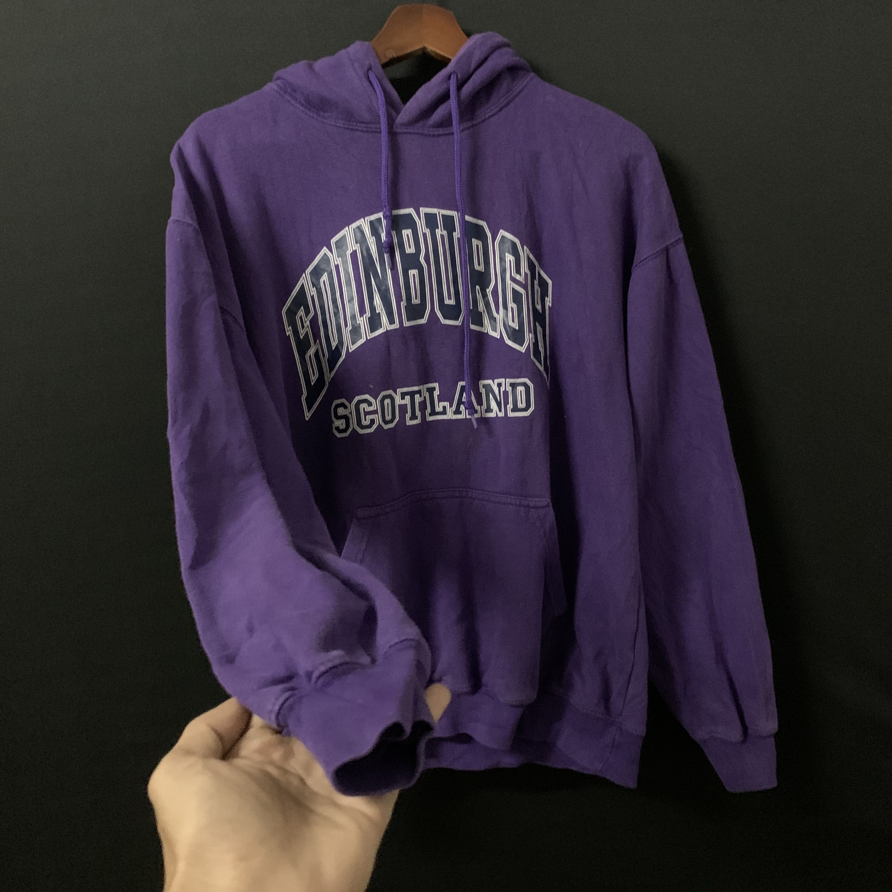 Japanese Brand Vintage ESG Edinburgh Scotland Spell Out Hooded Sweatshirt Size US M / EU 48-50 / 2 - 4 Thumbnail