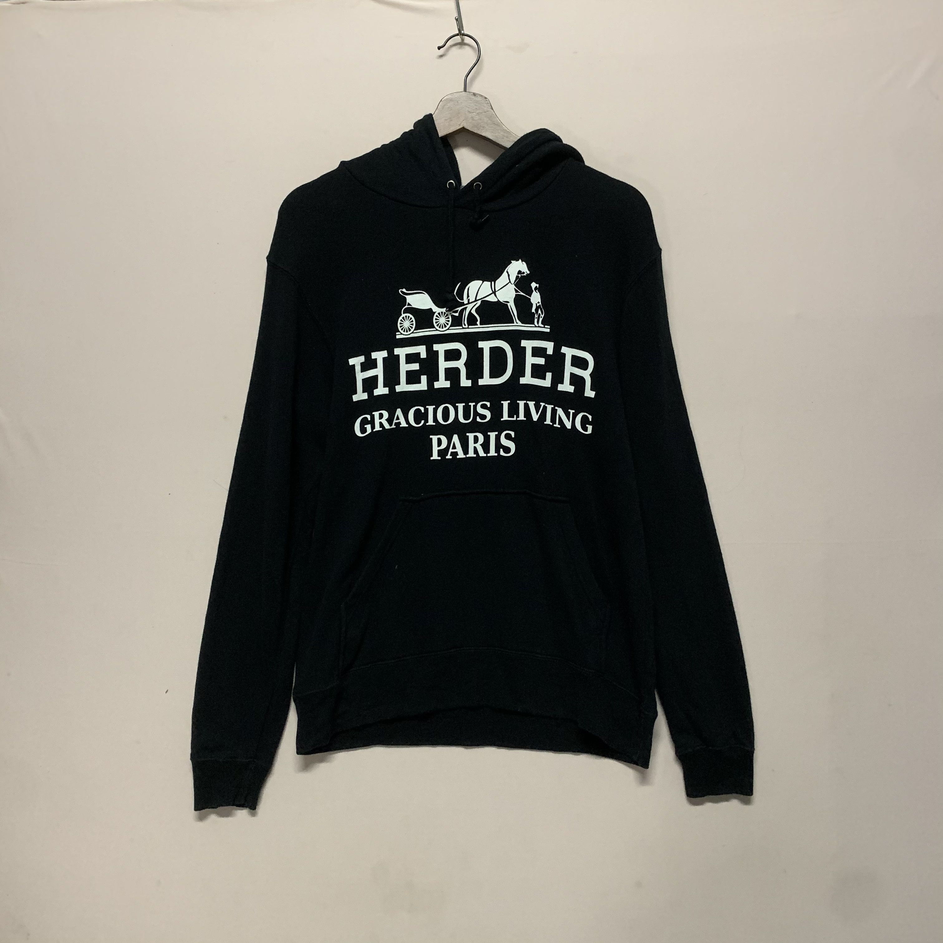 Japanese Brand Vintage Herders Gracious Living Paris Big Logo Hooded Size US M / EU 48-50 / 2 - 1 Thumbnail