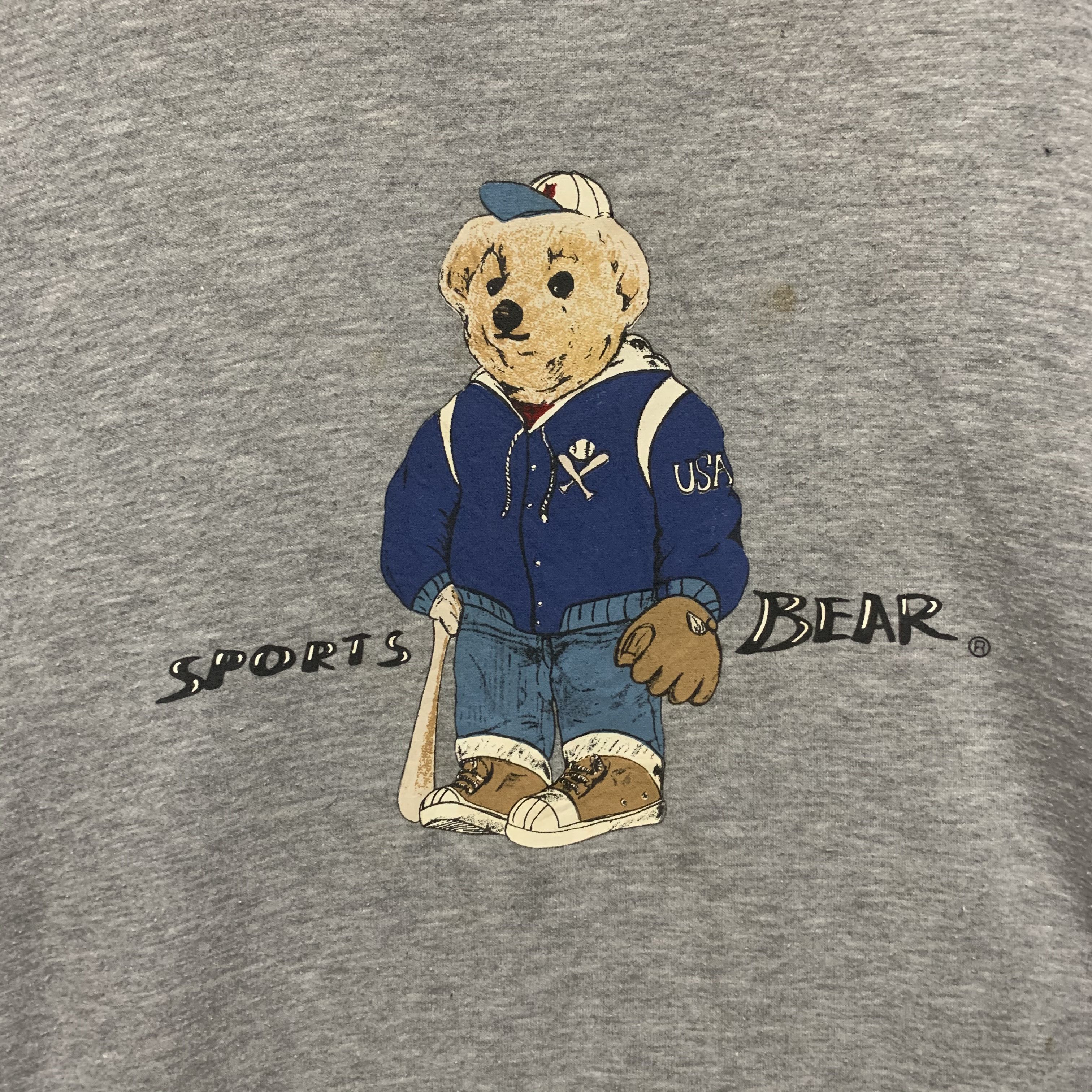 Japanese Brand Vintage American Bear Big Logo Crewneck Sweater Sweatshirt Size US M / EU 48-50 / 2 - 3 Thumbnail
