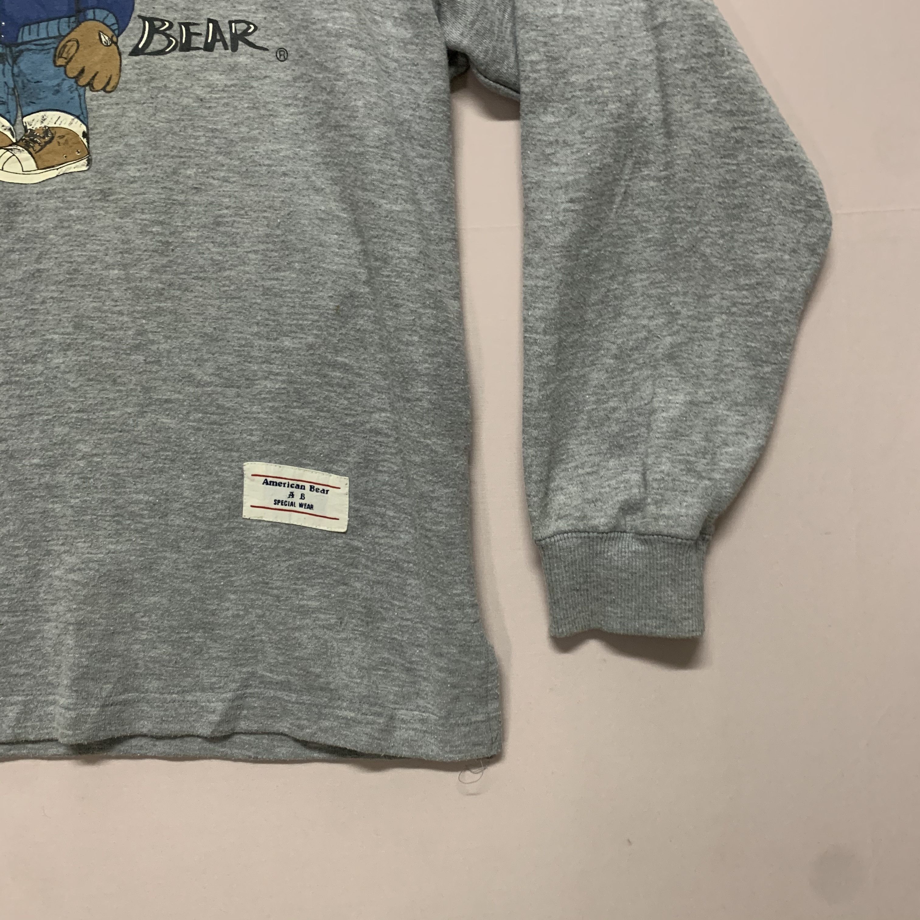 Japanese Brand Vintage American Bear Big Logo Crewneck Sweater Sweatshirt Size US M / EU 48-50 / 2 - 6 Thumbnail