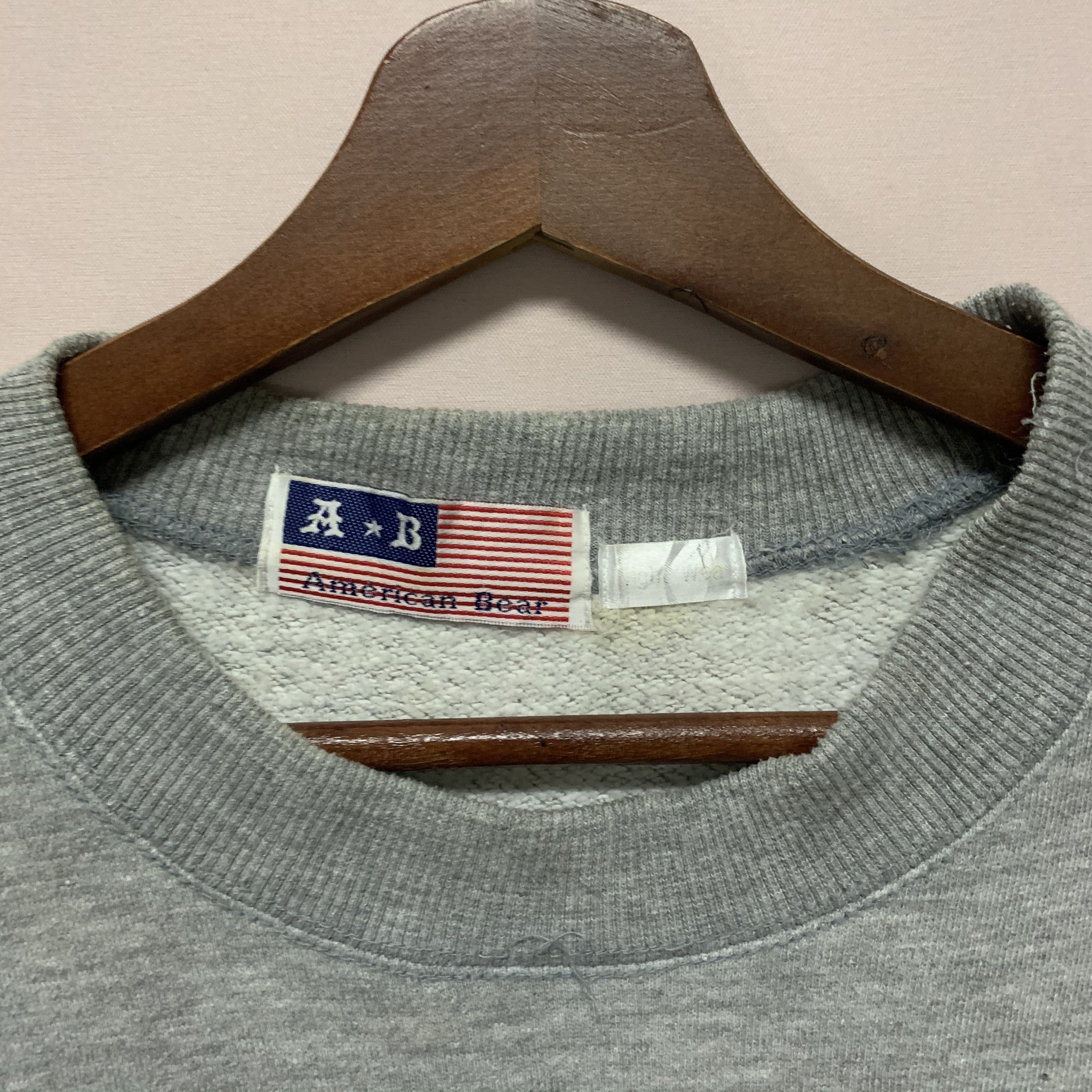 Japanese Brand Vintage American Bear Big Logo Crewneck Sweater Sweatshirt Size US M / EU 48-50 / 2 - 8 Thumbnail