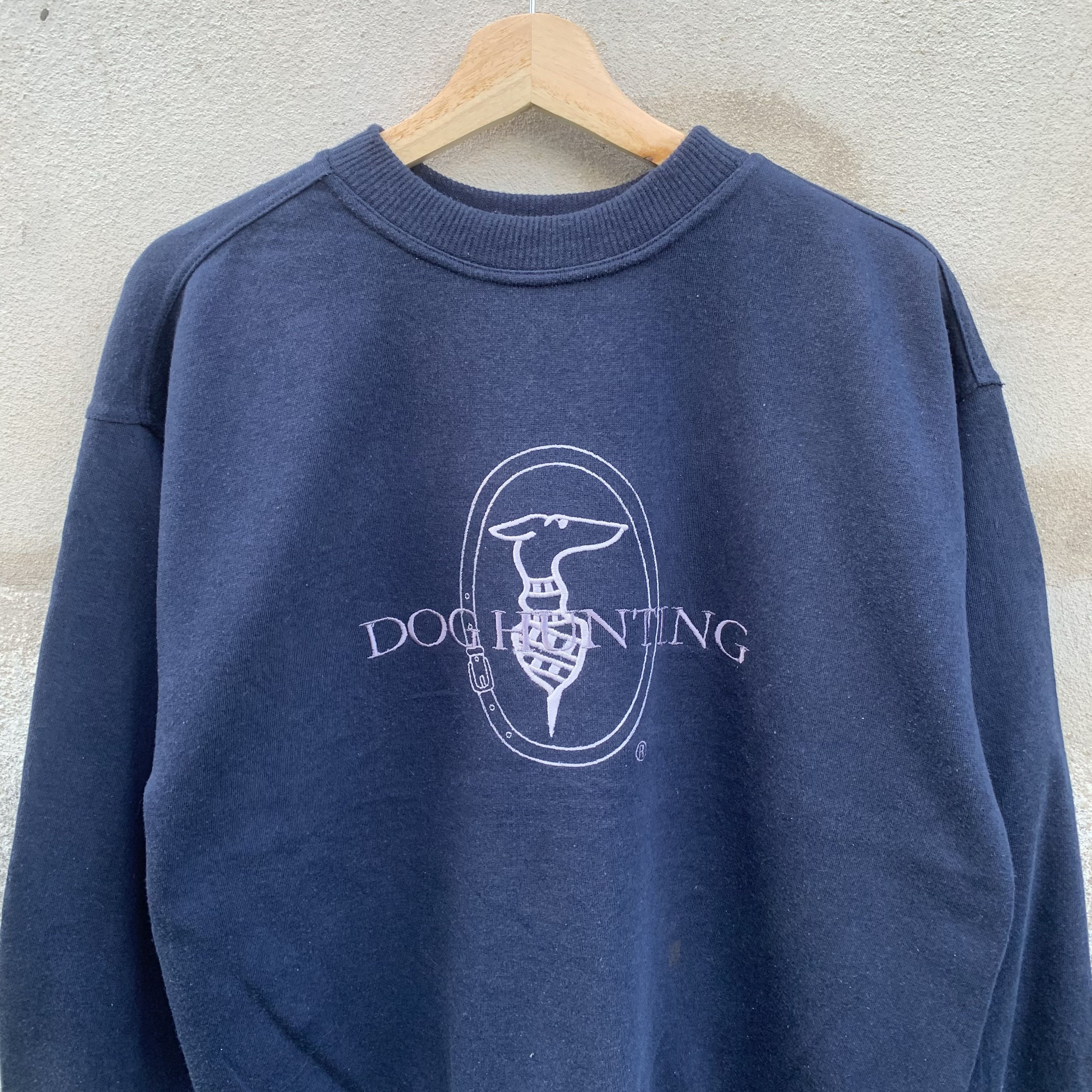 Vintage Vintage Dog Hunting Spell Out Crewneck Pullover Size US M / EU 48-50 / 2 - 2 Thumbnail