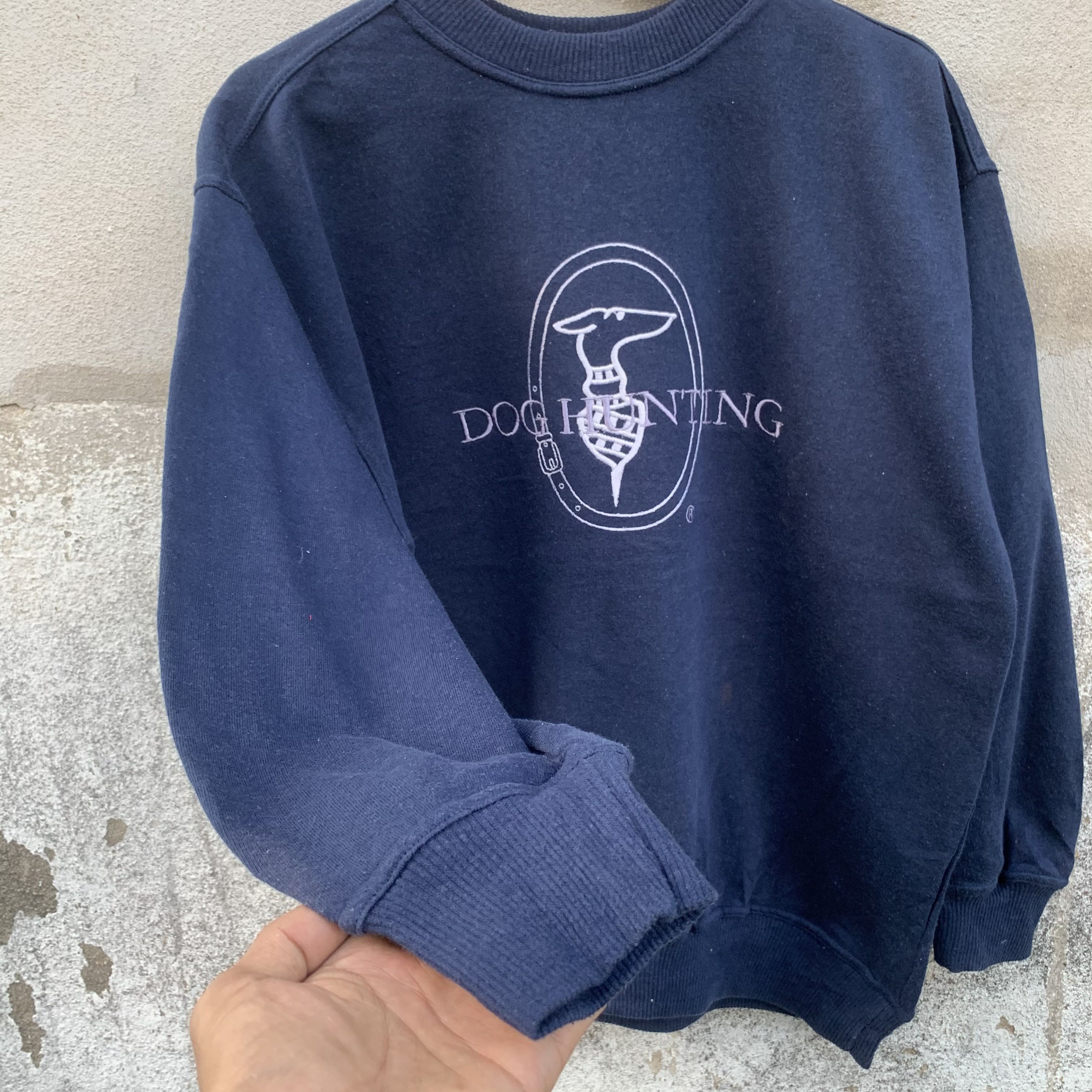Vintage Vintage Dog Hunting Spell Out Crewneck Pullover Size US M / EU 48-50 / 2 - 4 Thumbnail