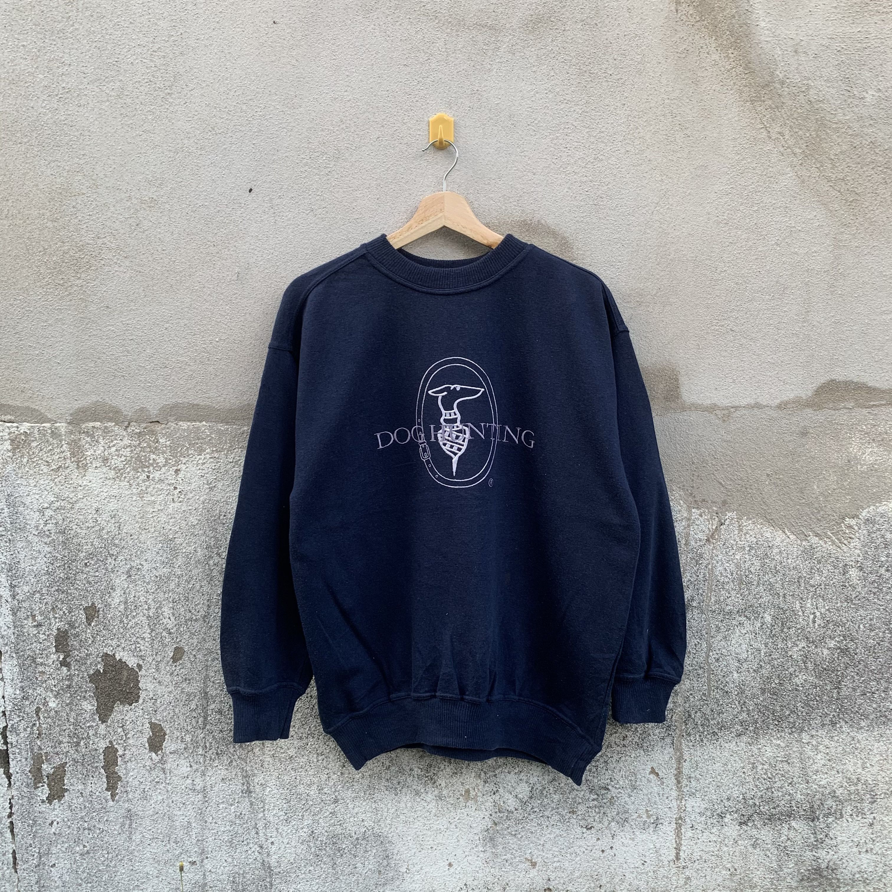 Vintage Vintage Dog Hunting Spell Out Crewneck Pullover Size US M / EU 48-50 / 2 - 1 Thumbnail
