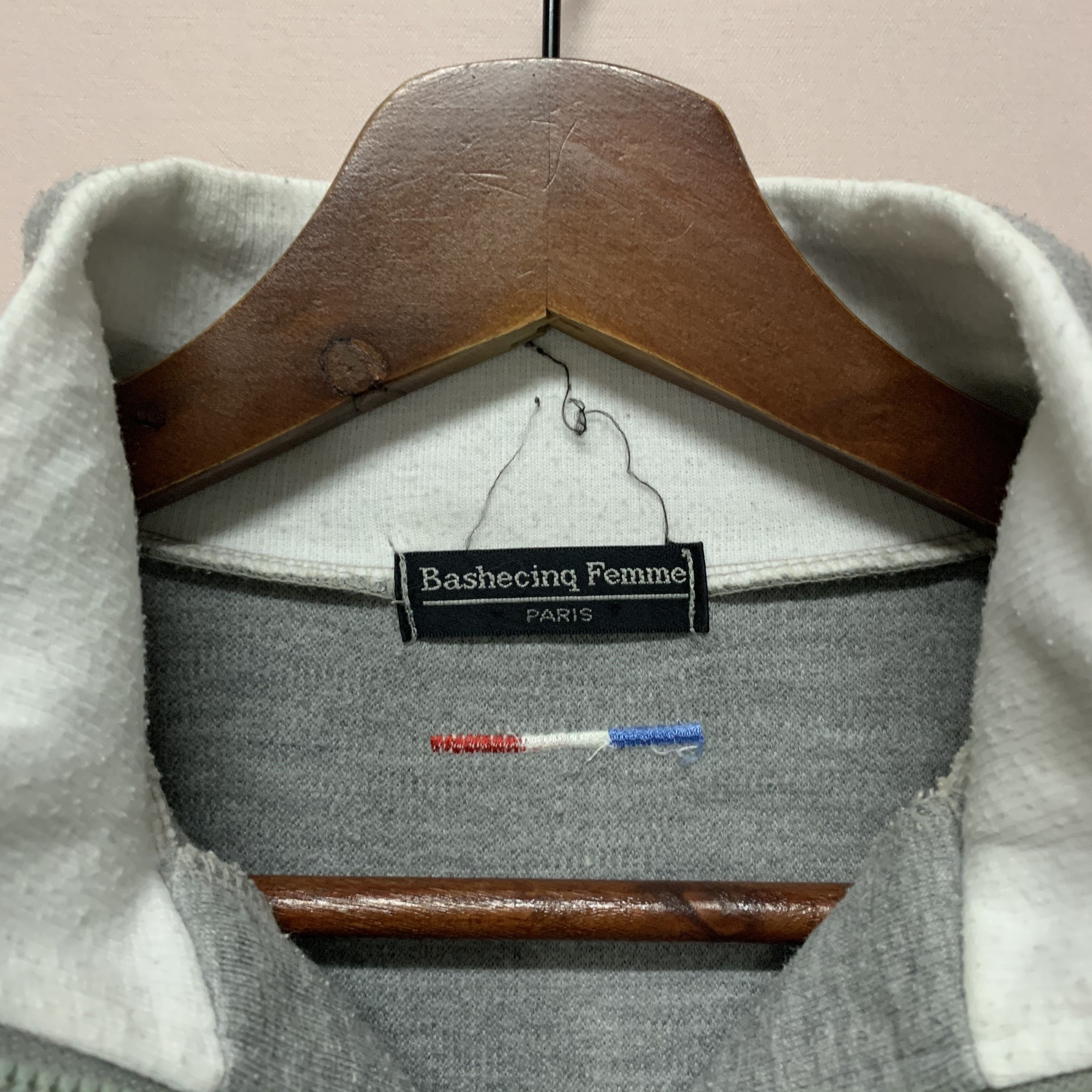 Japanese Brand Vintage Bashecing Femme Spell Out Quarter Zip Sweatshirt Size US M / EU 48-50 / 2 - 7 Thumbnail