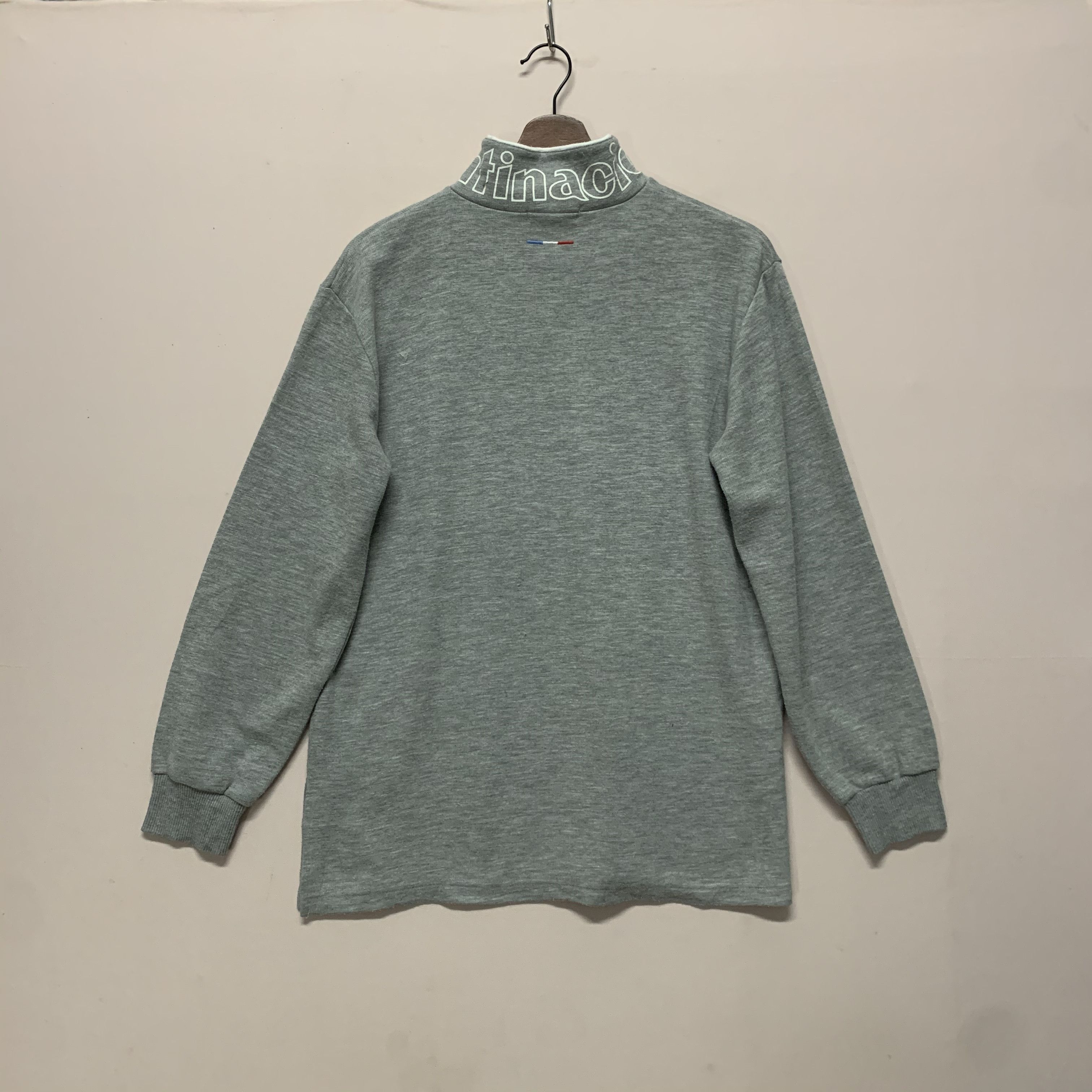 Japanese Brand Vintage Bashecing Femme Spell Out Quarter Zip Sweatshirt Size US M / EU 48-50 / 2 - 8 Thumbnail
