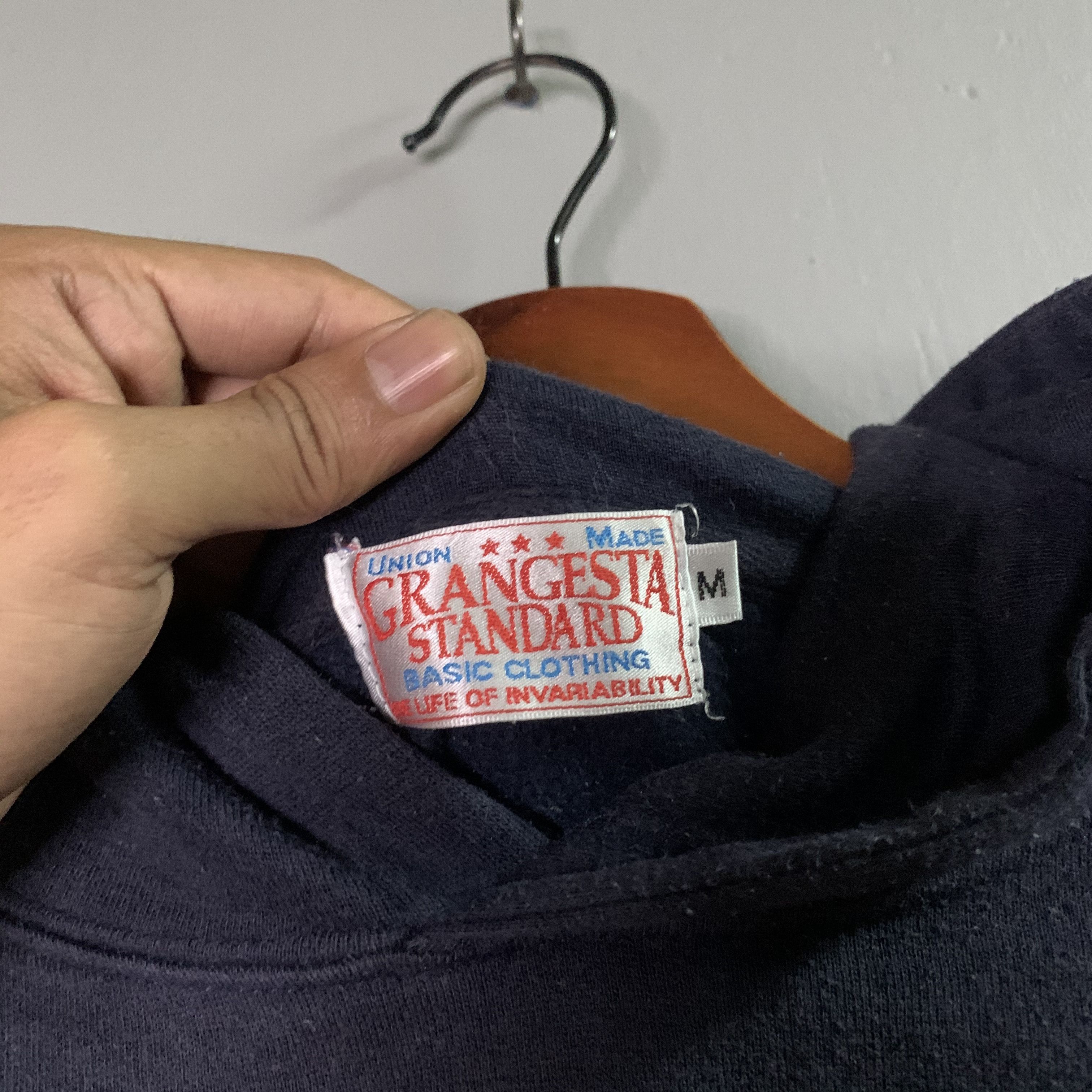 Vintage Vintage Grangesta Standard By Union Made Hooded Sweatshirt Size US S / EU 44-46 / 1 - 4 Thumbnail