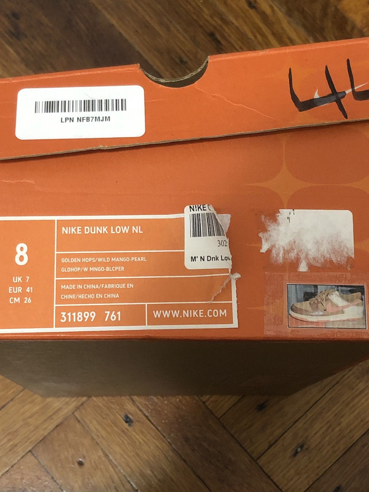 Nike Nike Dunks Low Golden Hops | Wild Mango - Pearl Size US 8 / EU 41 - 2 Thumbnail