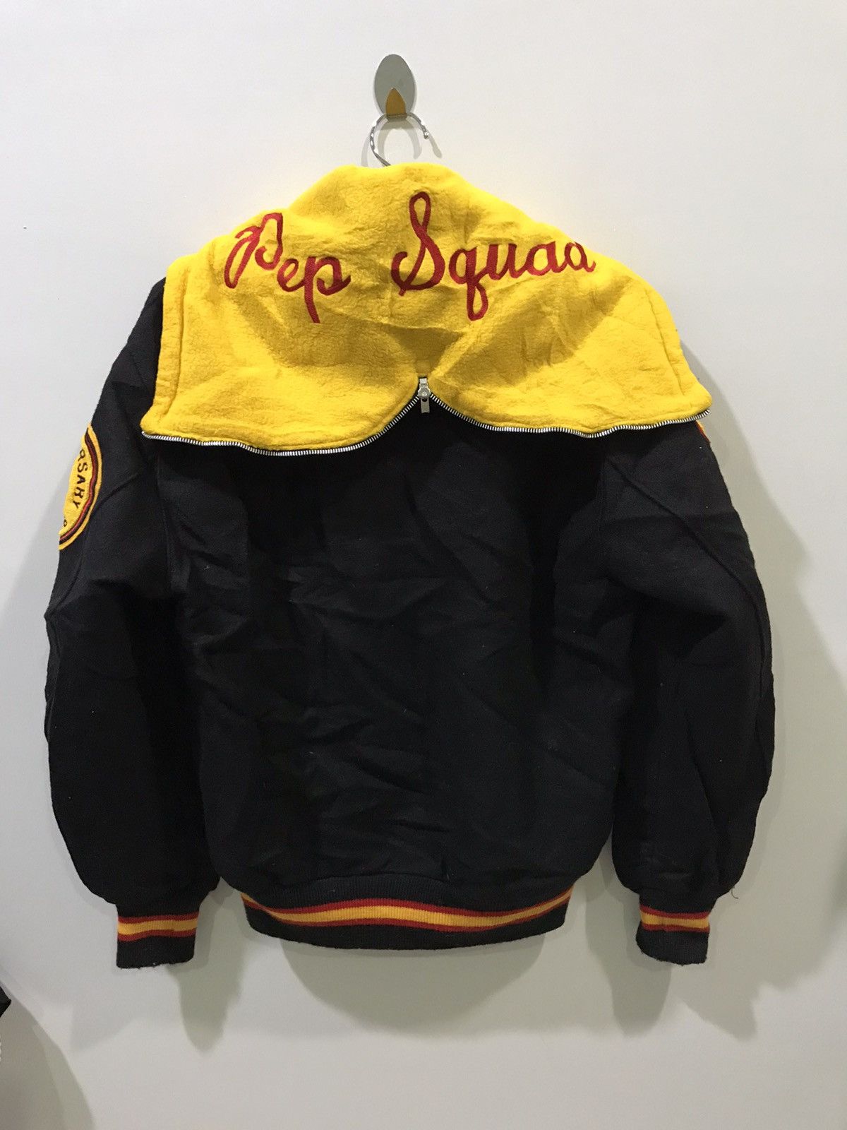 Vintage Vintage DeLONG USA Full Patch Varsity Hoodie Bomber Jacket Size US M / EU 48-50 / 2 - 14 Thumbnail