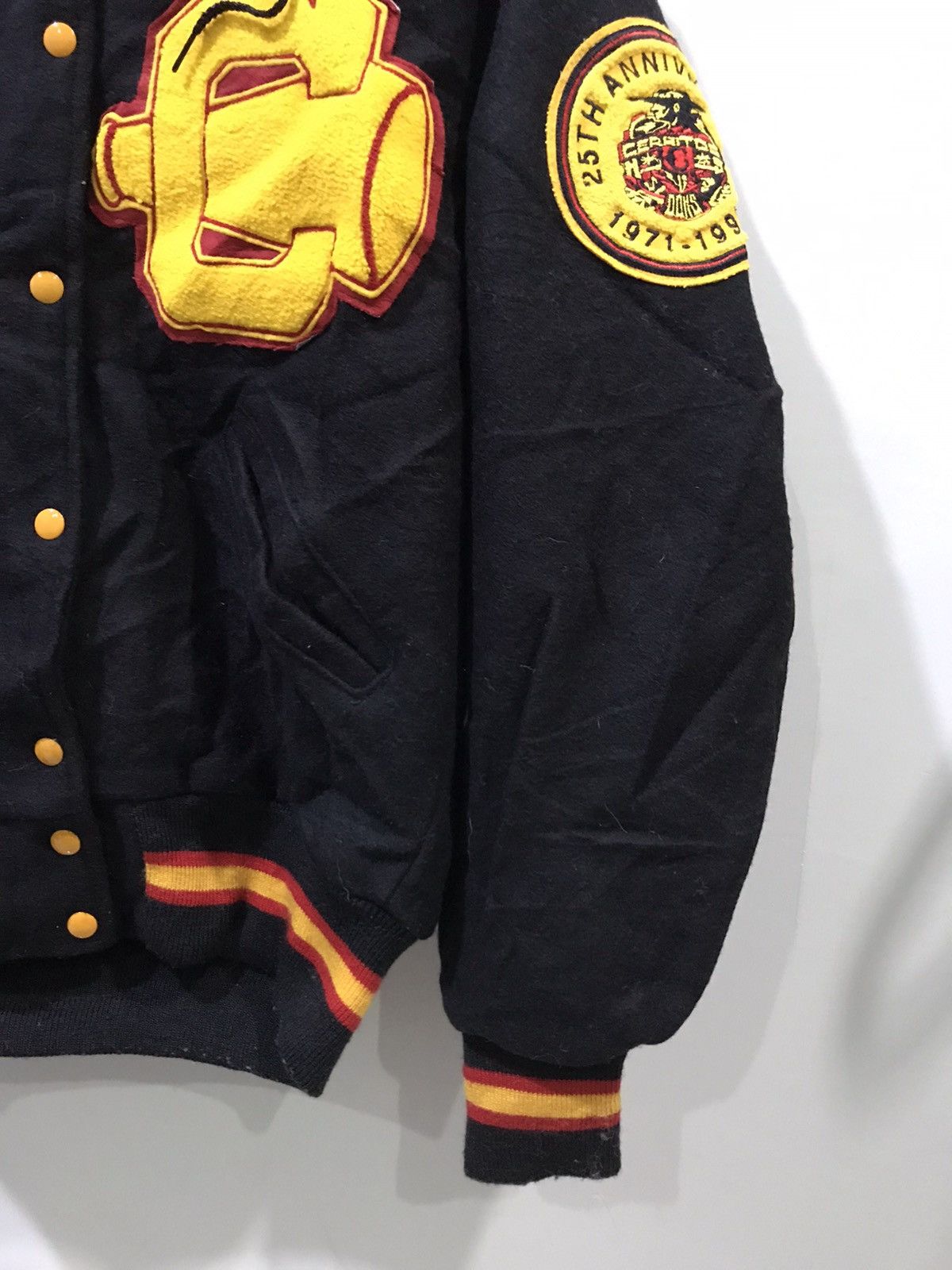 Vintage Vintage DeLONG USA Full Patch Varsity Hoodie Bomber Jacket Size US M / EU 48-50 / 2 - 8 Thumbnail
