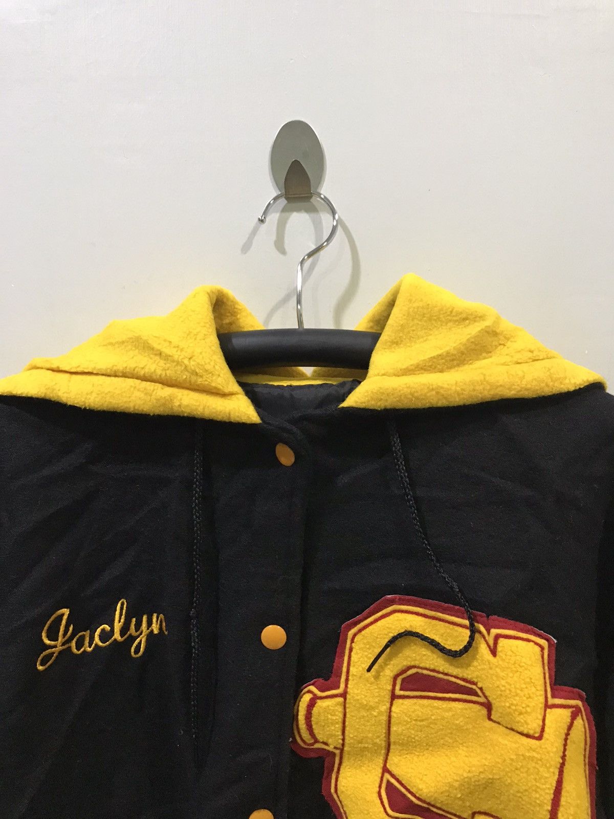 Vintage Vintage DeLONG USA Full Patch Varsity Hoodie Bomber Jacket Size US M / EU 48-50 / 2 - 5 Thumbnail