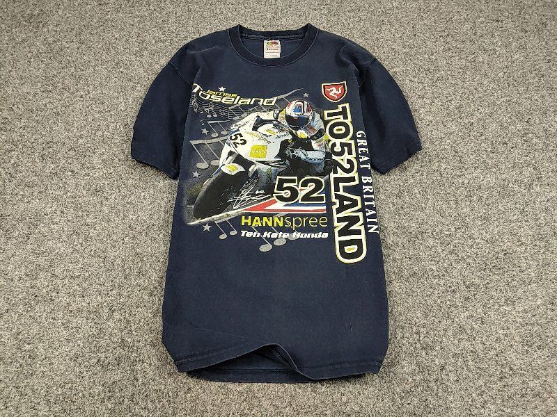 Vintage Vintage Honda Racing Motorcycle James Toseland T Shirt Tee Size US M / EU 48-50 / 2 - 2 Thumbnail