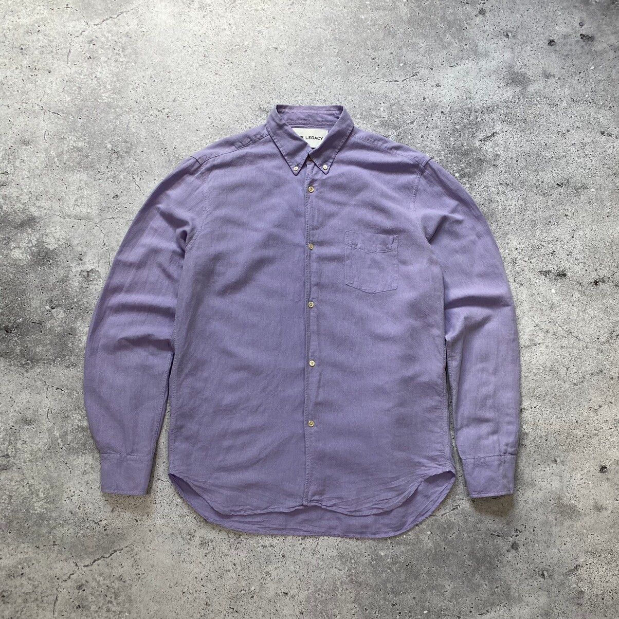 Our Legacy Our Legacy 1950s Oxford Button Down Longsleeve Linen Shirt ...