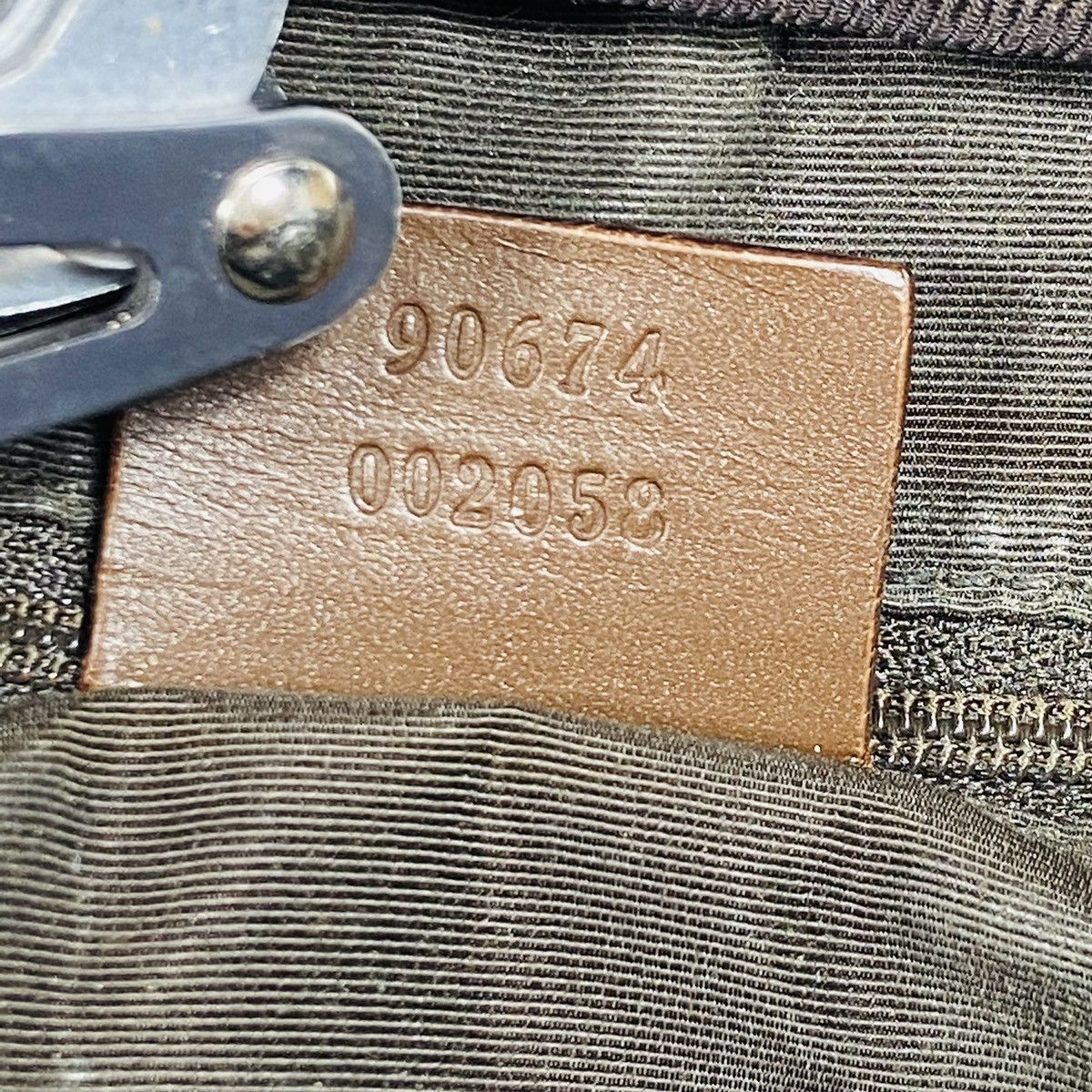Gucci ARCHIVE GUCCI MONOGRAM CANVAS + LEATHER RARE BAG - № 6037 Size ONE SIZE - 14 Thumbnail