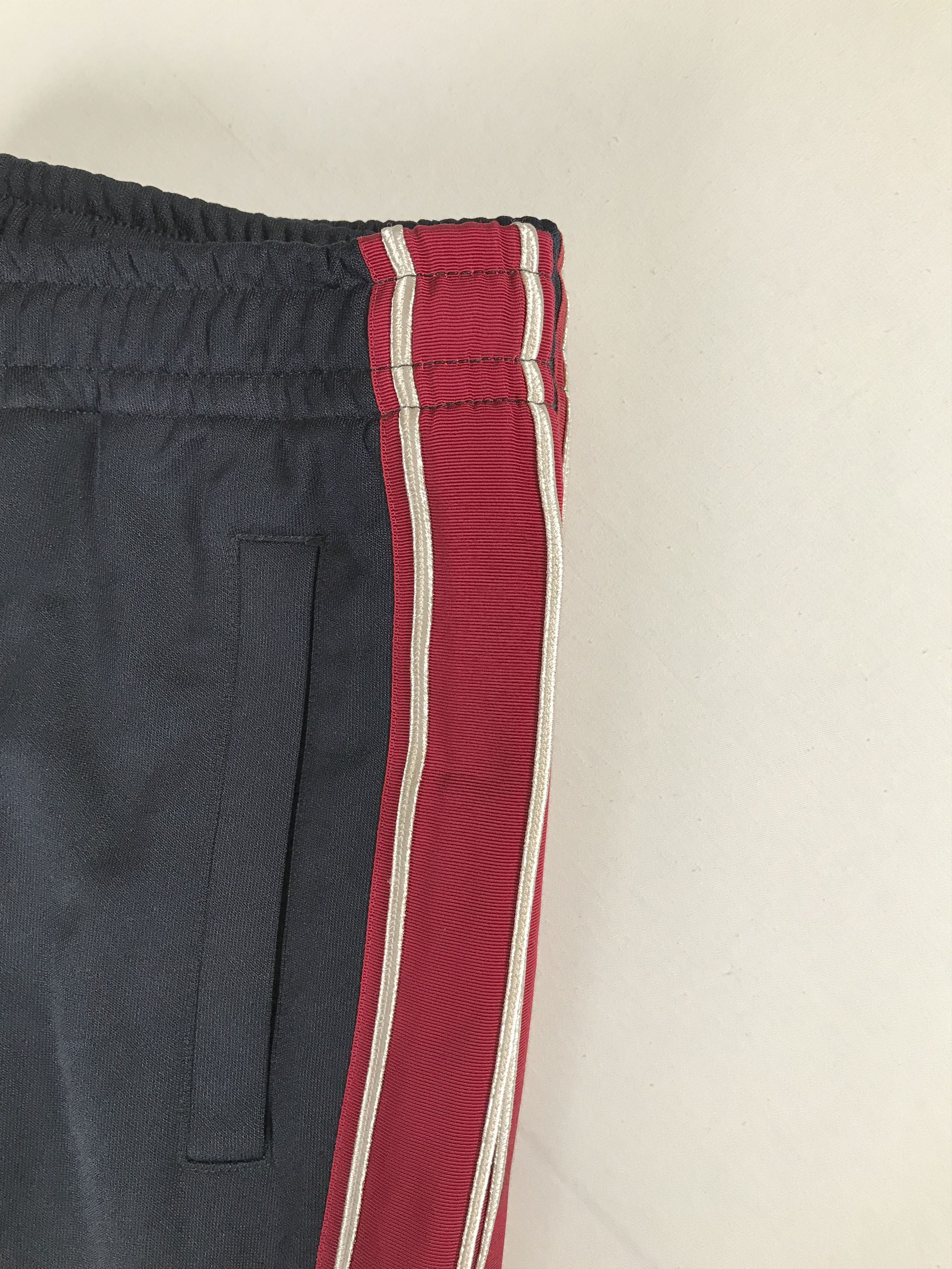 Gucci Men's Gucci Navy Trousers With Red Stripes Size US 32 / EU 48 - 7 Thumbnail