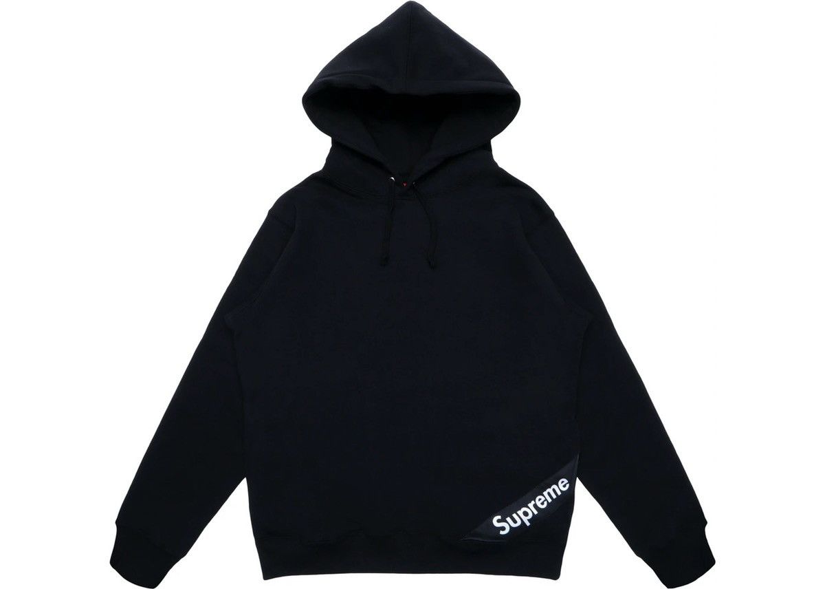 Supreme Supreme corner label hooded sweatshirt black small Size US S / EU 44-46 / 1 - 1 Thumbnail