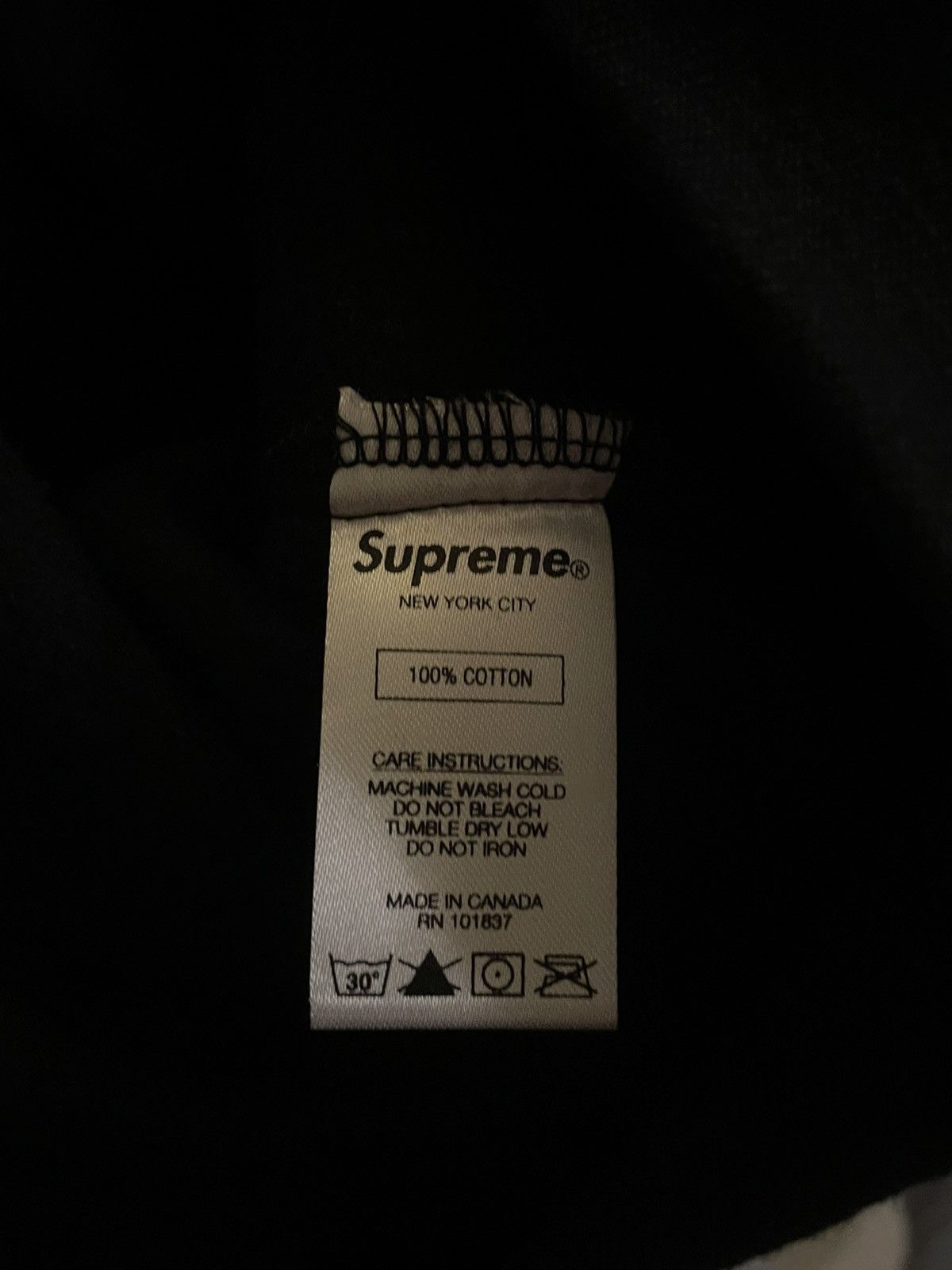 Supreme Supreme corner label hooded sweatshirt black small Size US S / EU 44-46 / 1 - 2 Thumbnail