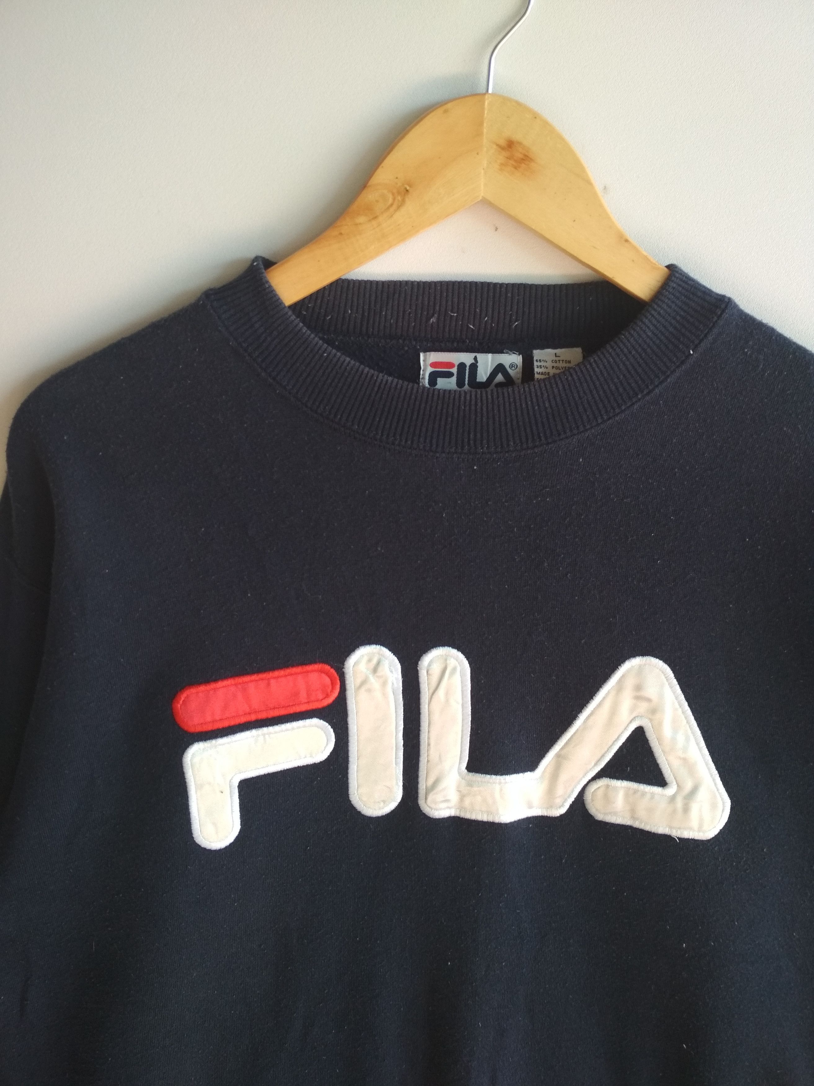 Fila FILA Big Logo Embroidery Front and Back Sweatshirt Size US L / EU 52-54 / 3 - 2 Thumbnail