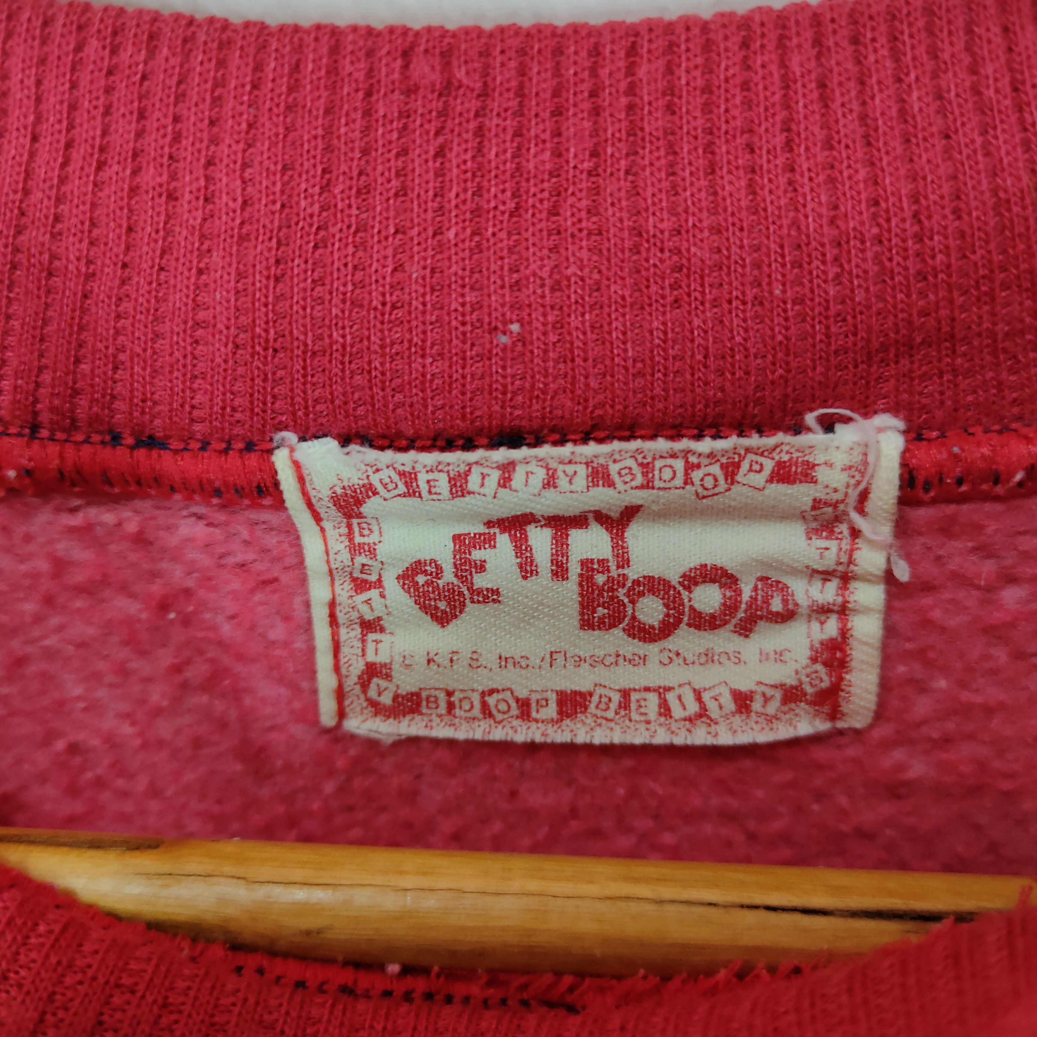 Japanese Brand × Vintage Vintage BETTY BOOP Sexy Women Cartoon Big Print Sweatshirt Size ONE SIZE - 4 Thumbnail