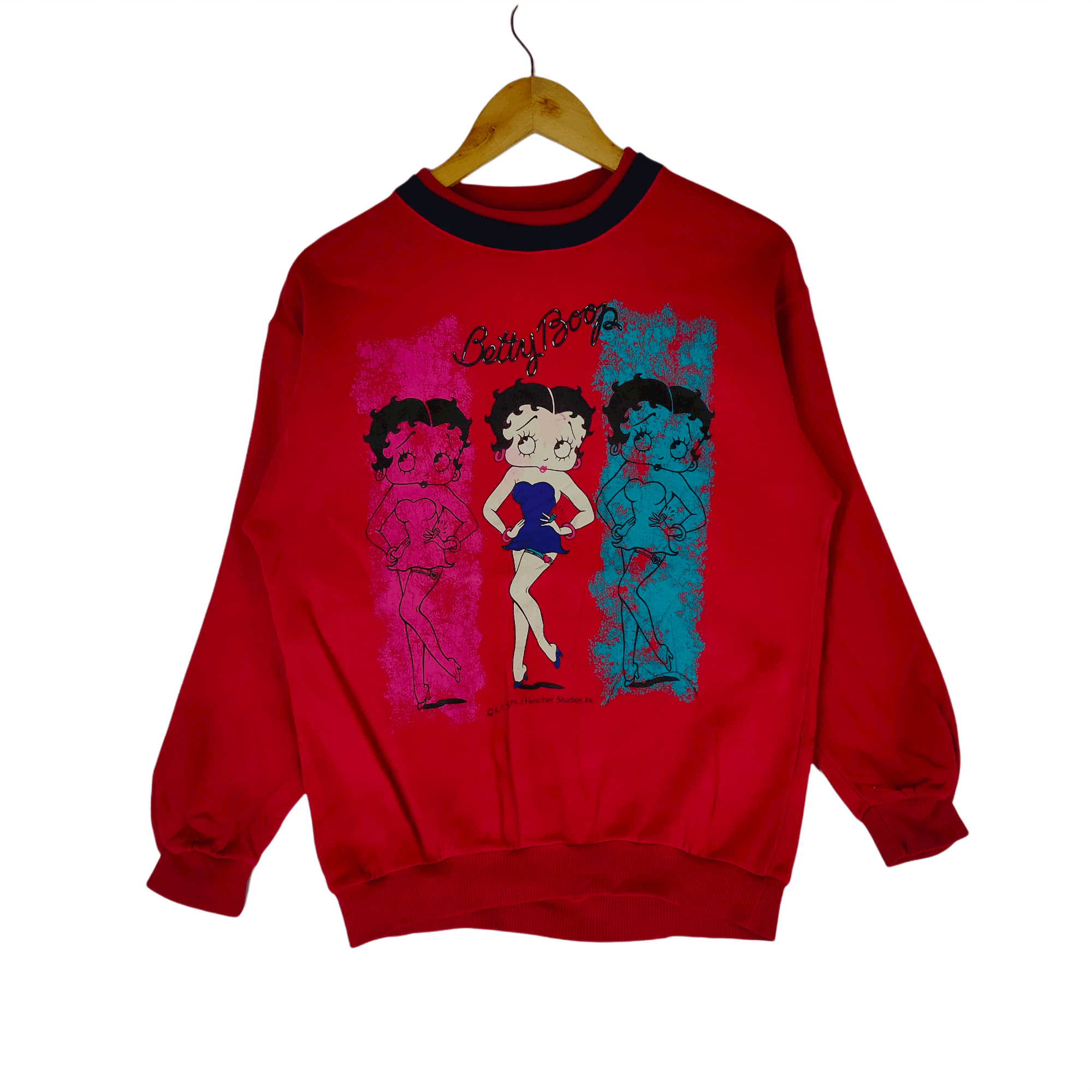 Japanese Brand × Vintage Vintage BETTY BOOP Sexy Women Cartoon Big Print Sweatshirt Size ONE SIZE - 1 Thumbnail