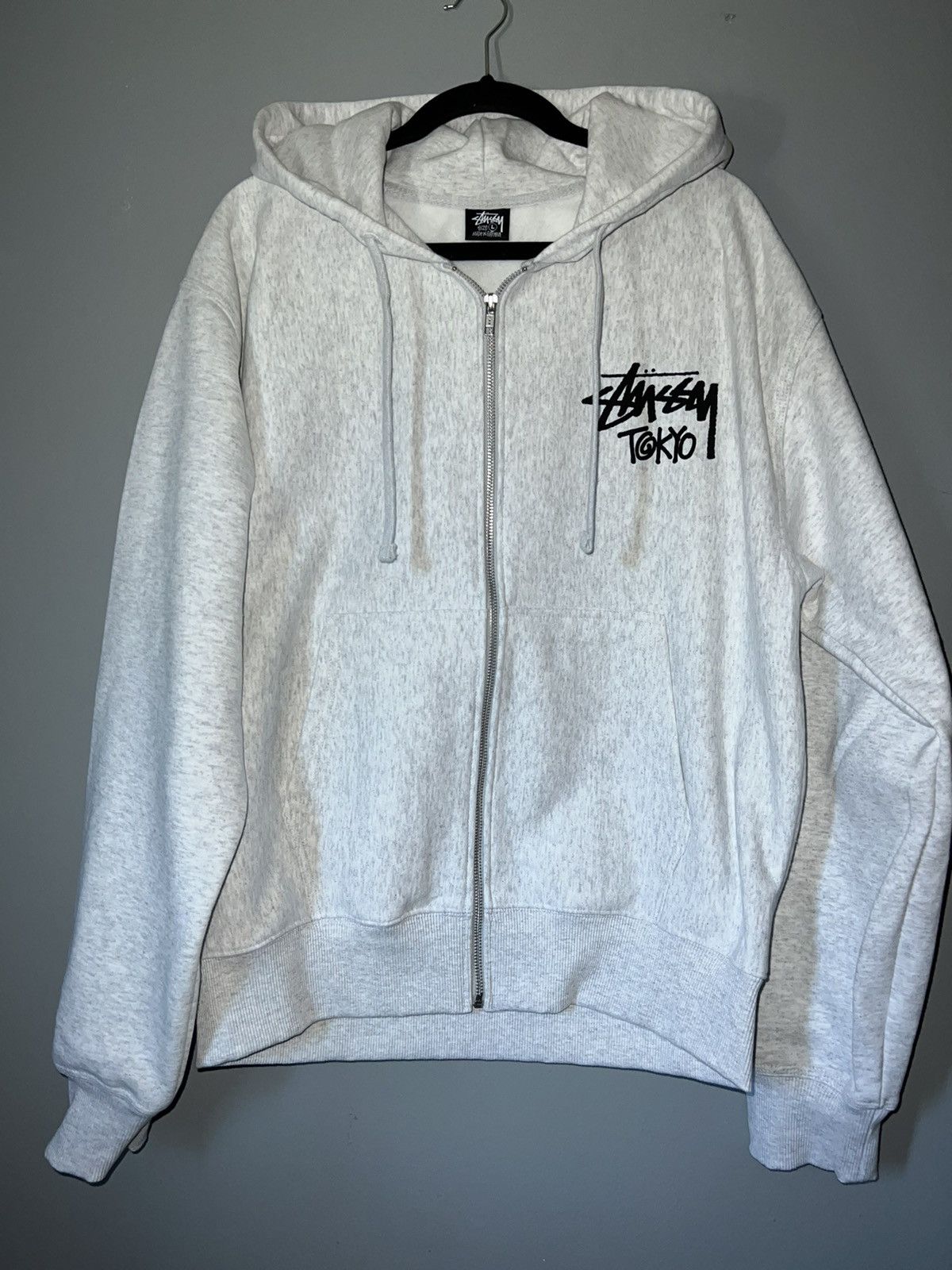 Stussy Grey Stussy Tokyo Zip Up Hoodie Size US L / EU 52-54 / 3 - 2 Preview