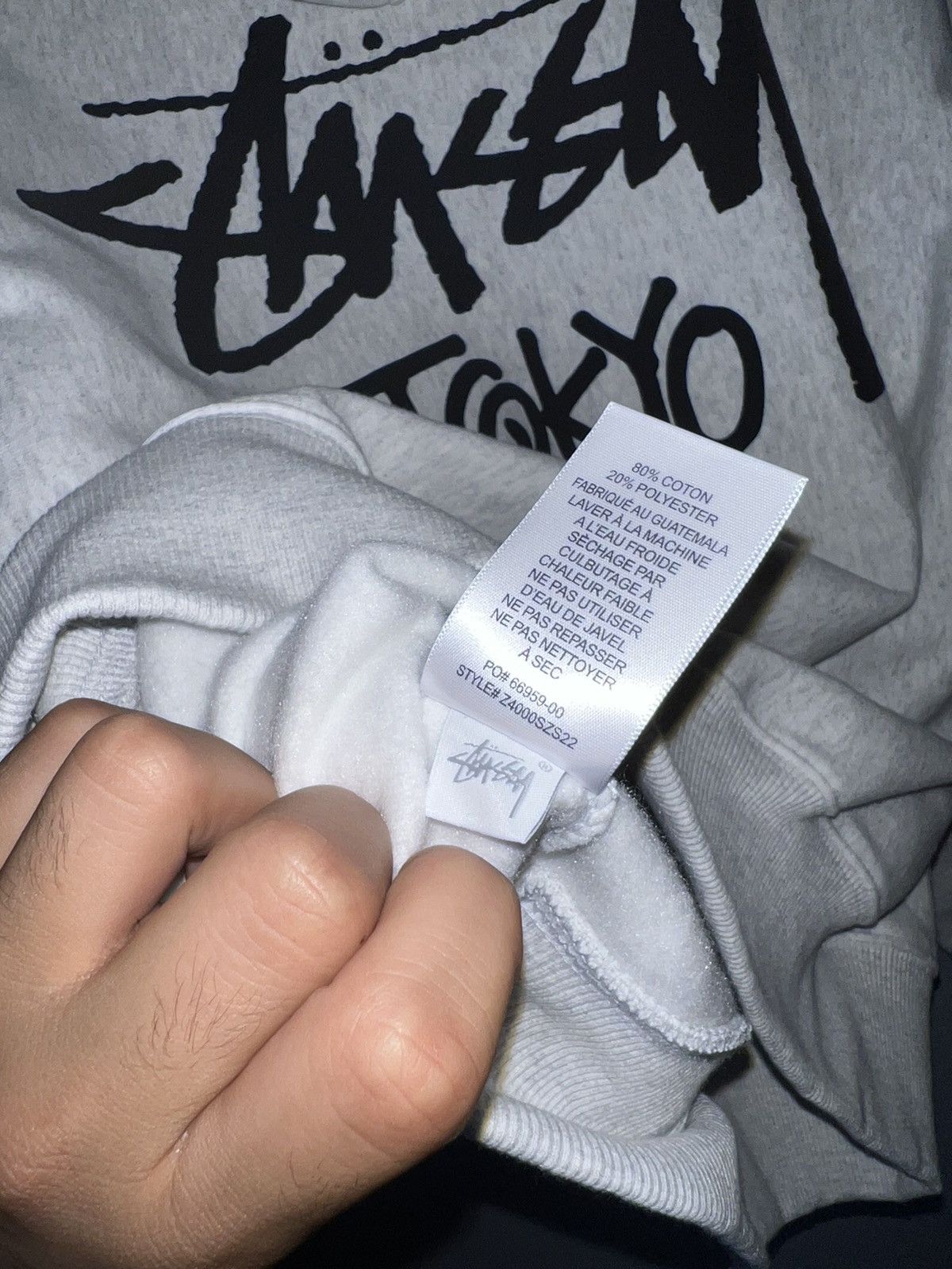 Stussy Grey Stussy Tokyo Zip Up Hoodie Size US L / EU 52-54 / 3 - 5 Preview