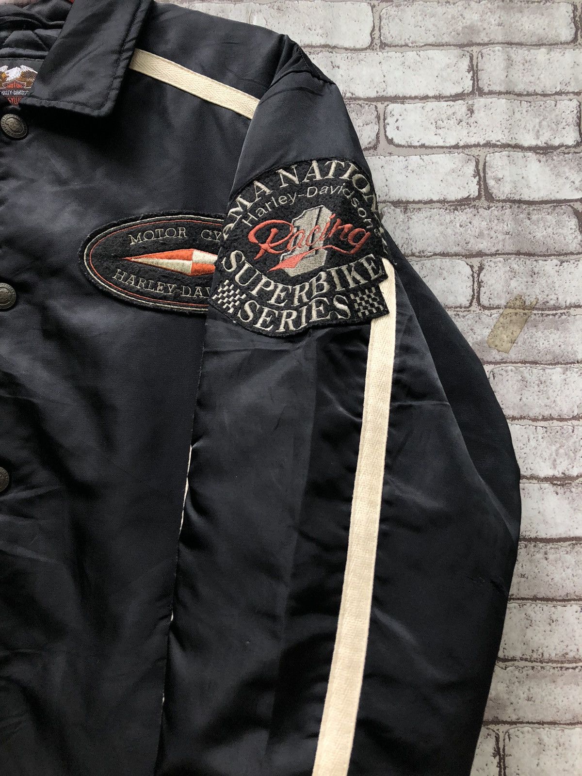 Harley Davidson × Vintage Vintage Harley Davidson button jacket Size US M / EU 48-50 / 2 - 6 Thumbnail