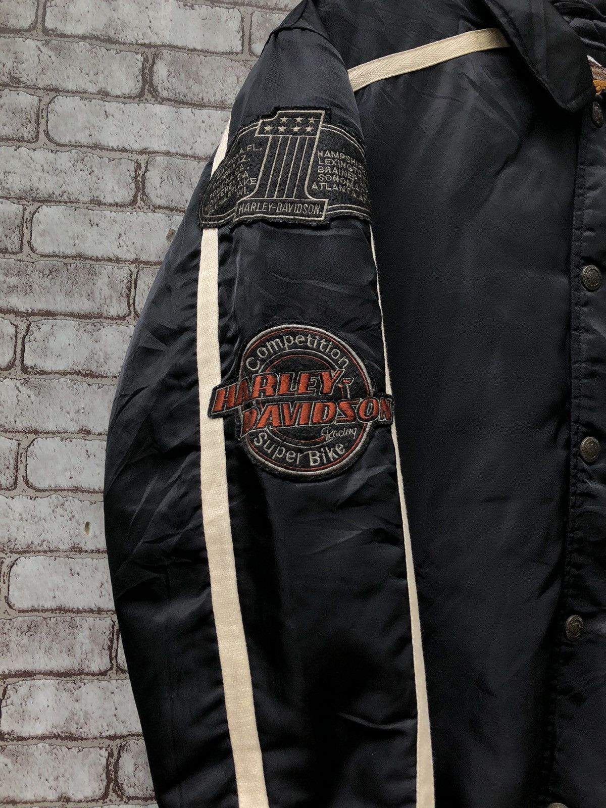 Harley Davidson × Vintage Vintage Harley Davidson button jacket Size US M / EU 48-50 / 2 - 5 Thumbnail