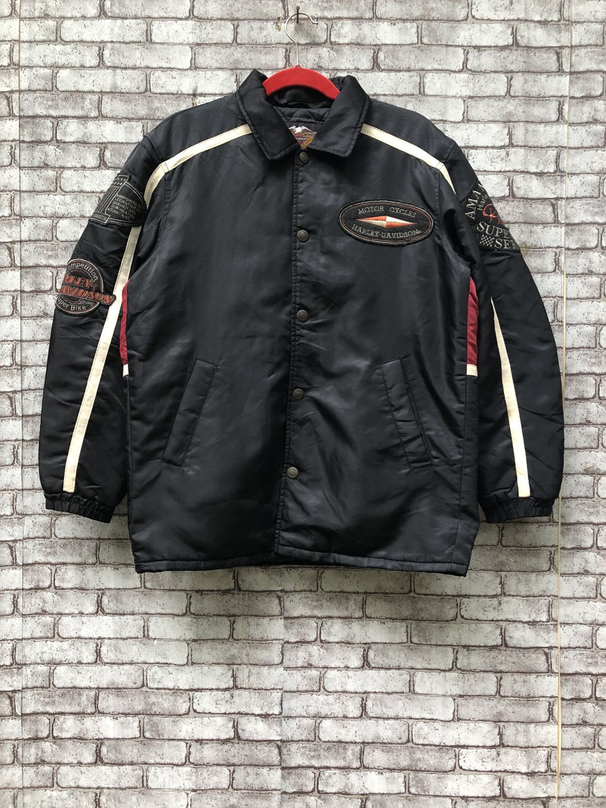 Harley Davidson × Vintage Vintage Harley Davidson button jacket Size US M / EU 48-50 / 2 - 1 Thumbnail
