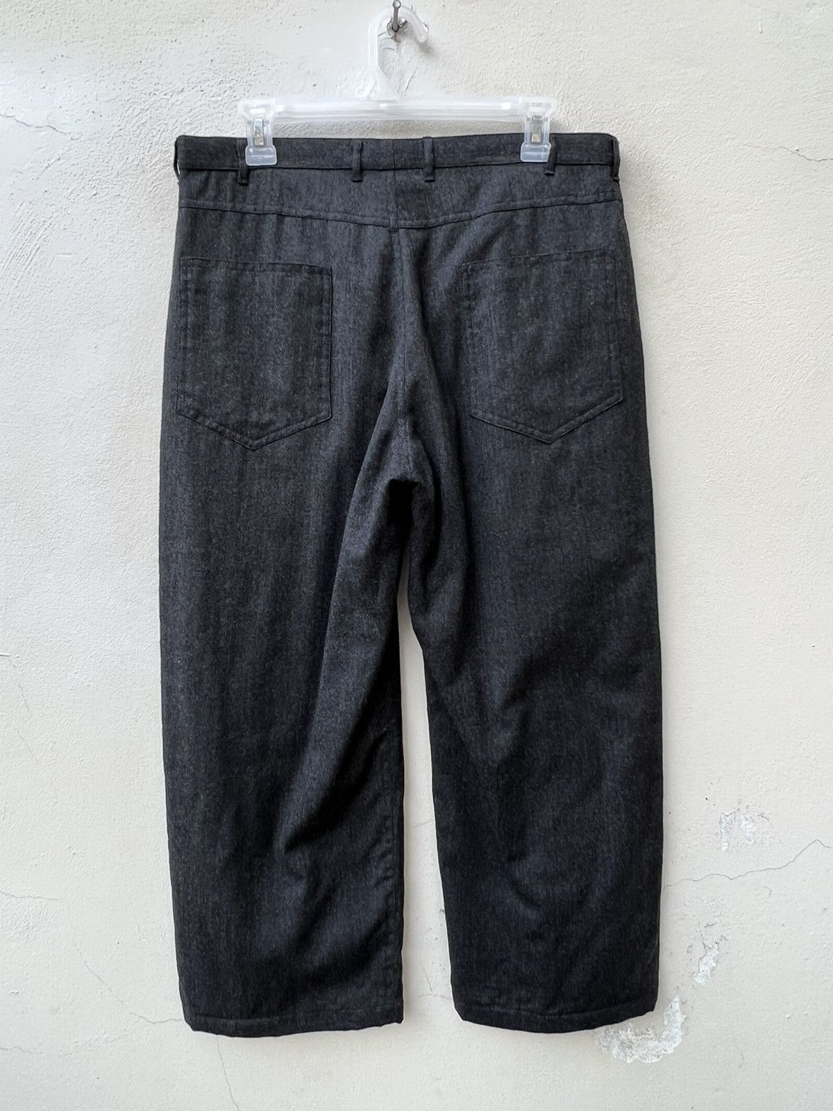 Neil Barrett Vintage Neil Barrett Wool Wide Trouser Lined Cropped Pant Size US 32 / EU 48 - 9 Thumbnail