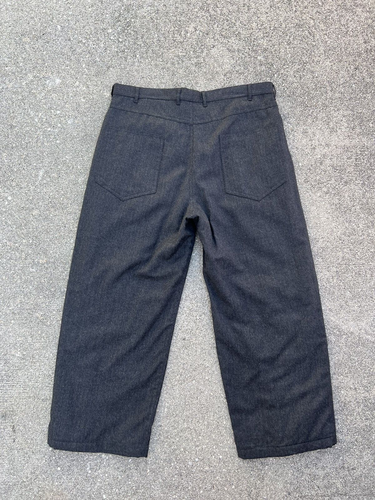 Neil Barrett Vintage Neil Barrett Wool Wide Trouser Lined Cropped Pant Size US 32 / EU 48 - 2 Thumbnail