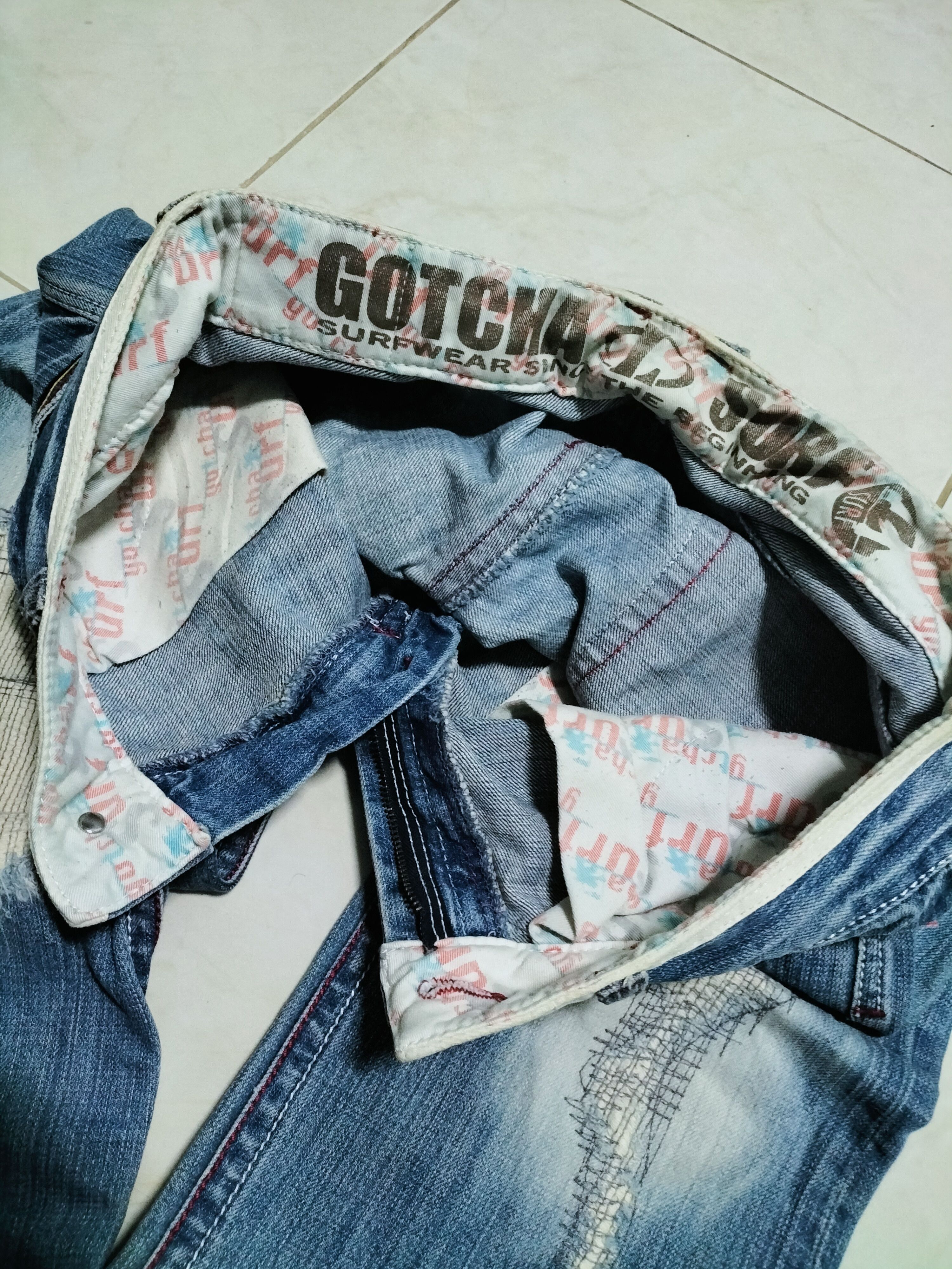 Gotcha Vintage Gotcha International Patches Surfing Patchwork Size US 35 - 17 Thumbnail